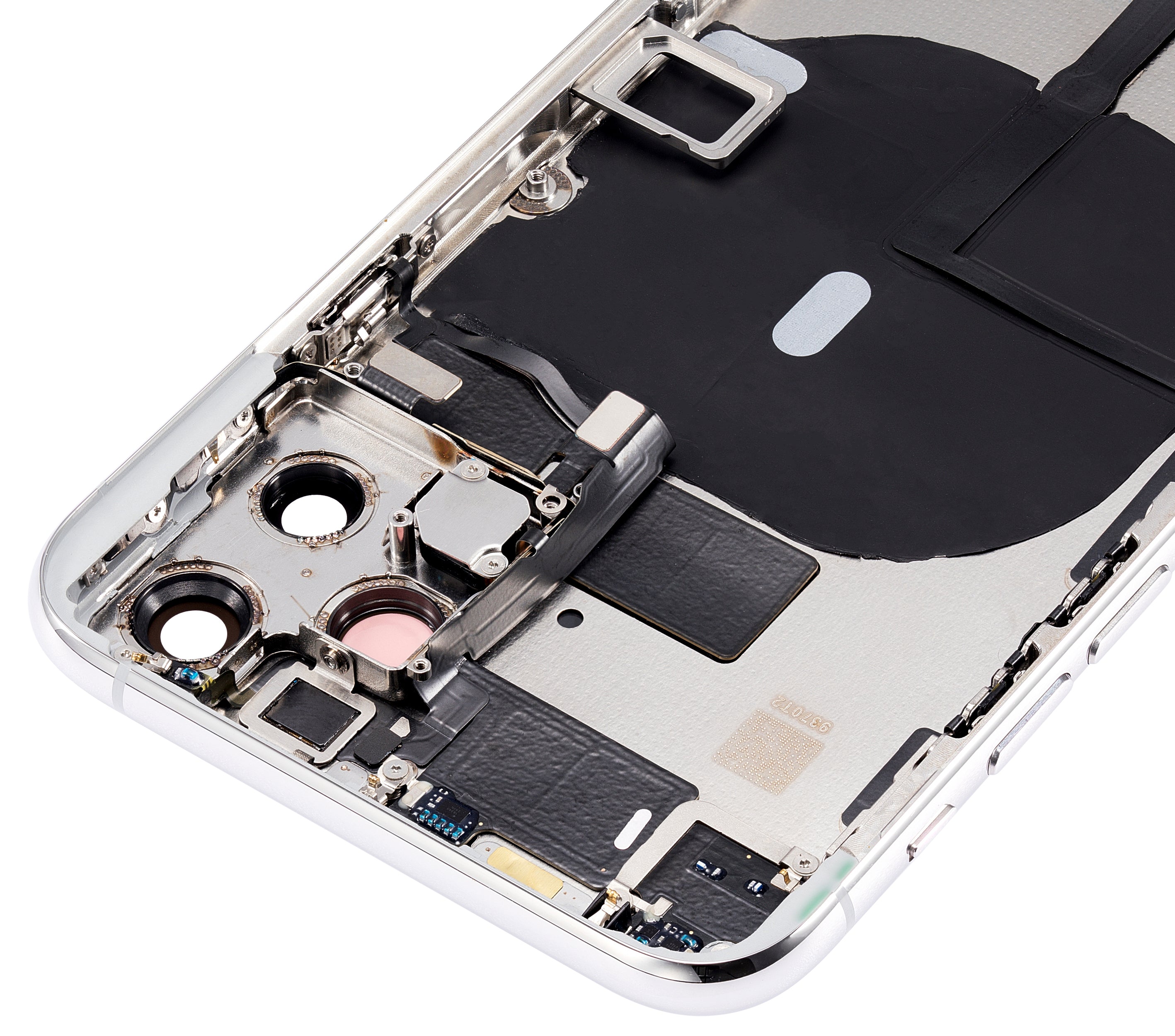 Backcover/Rahmen vorinstall. Kleinteile für iPhone 11 Pro Silber ohne Logo Quali