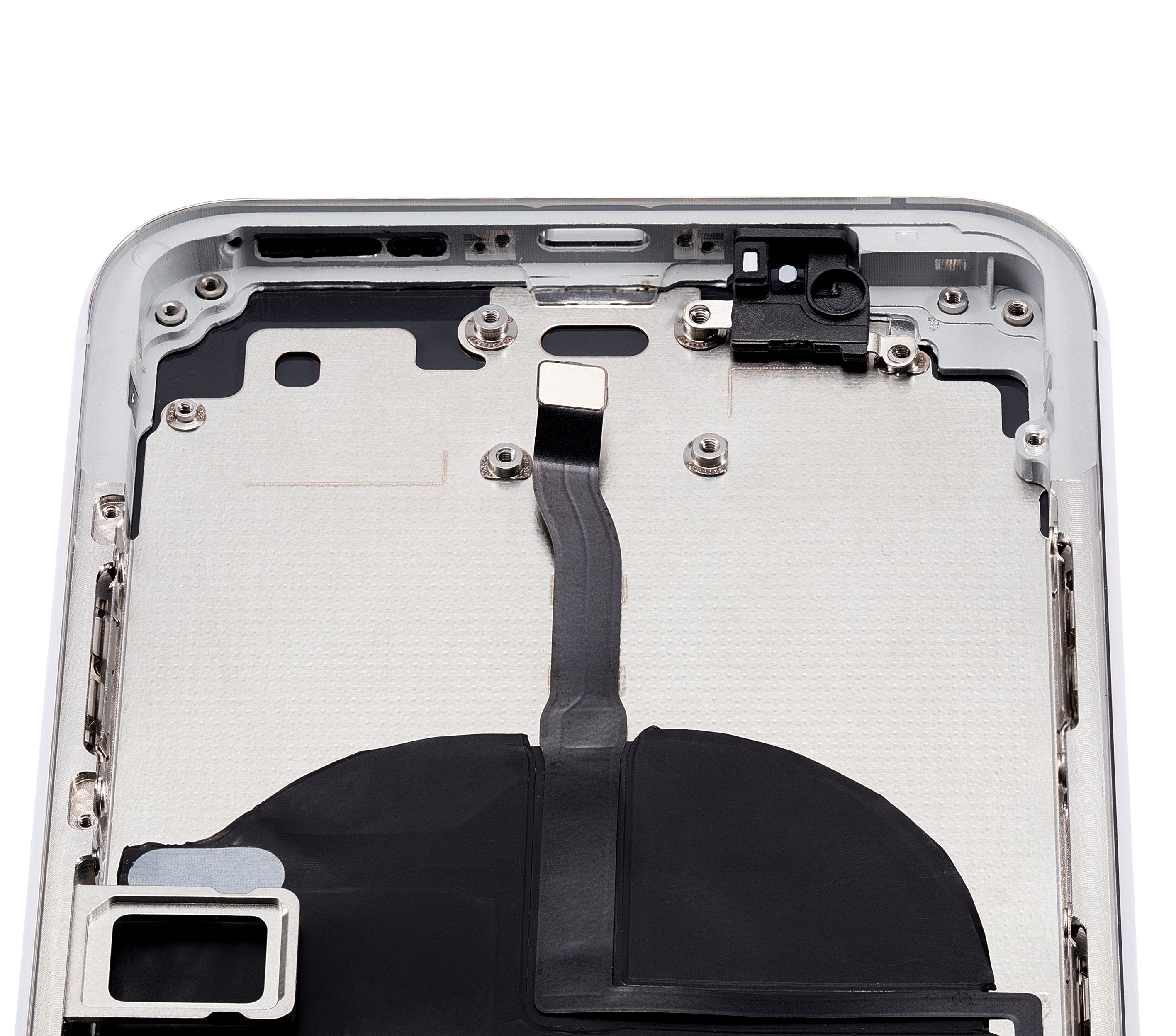 Backcover/Rahmen vorinstall. Kleinteile für iPhone 11 Pro Silber ohne Logo Quali
