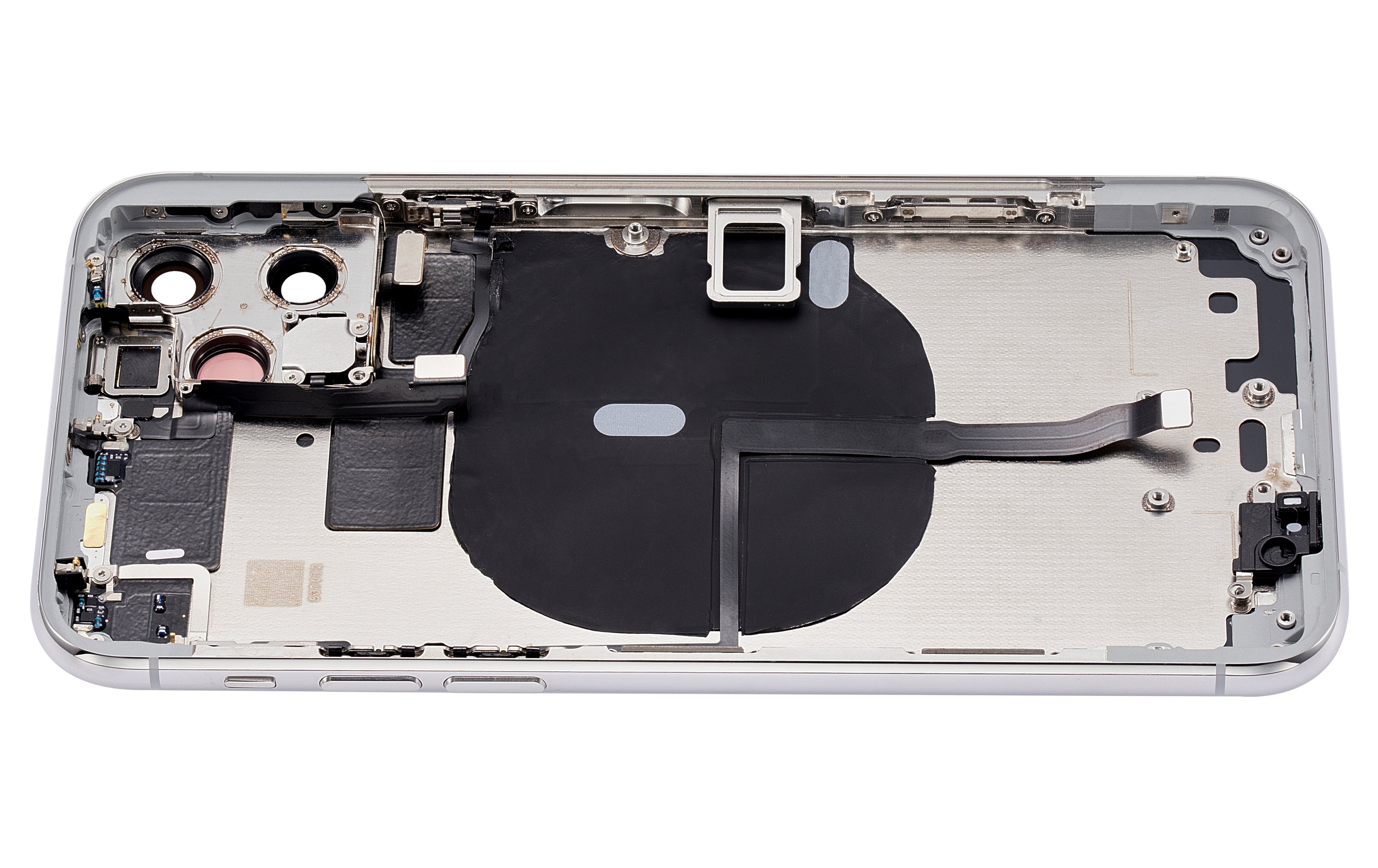 Backcover/Rahmen vorinstall. Kleinteile für iPhone 11 Pro Silber ohne Logo Quali