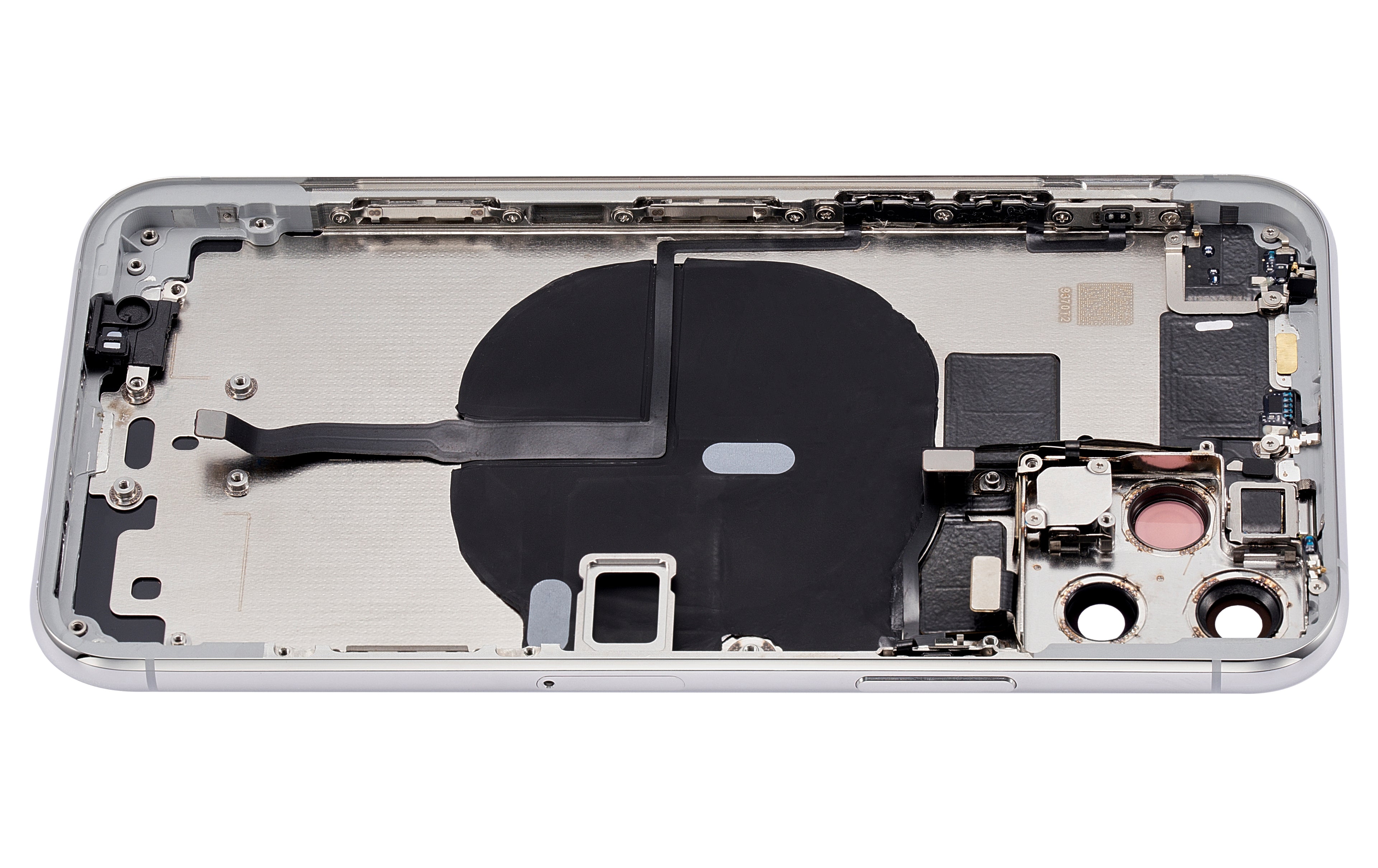 Backcover/Rahmen vorinstall. Kleinteile für iPhone 11 Pro Silber ohne Logo Quali