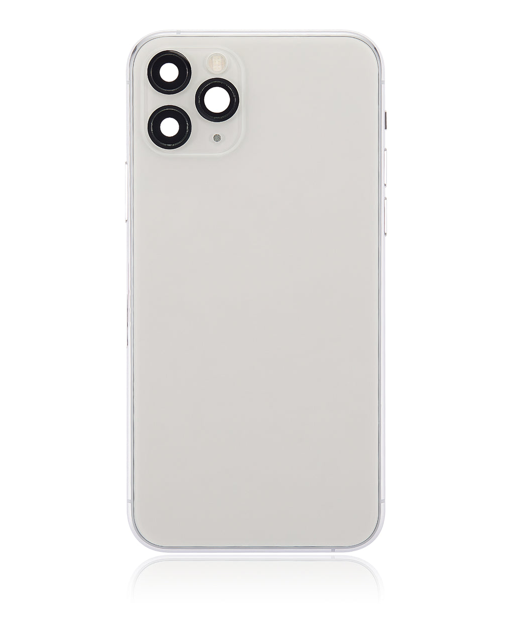 Backcover/Rahmen vorinstall. Kleinteile für iPhone 11 Pro Silber ohne Logo Quali