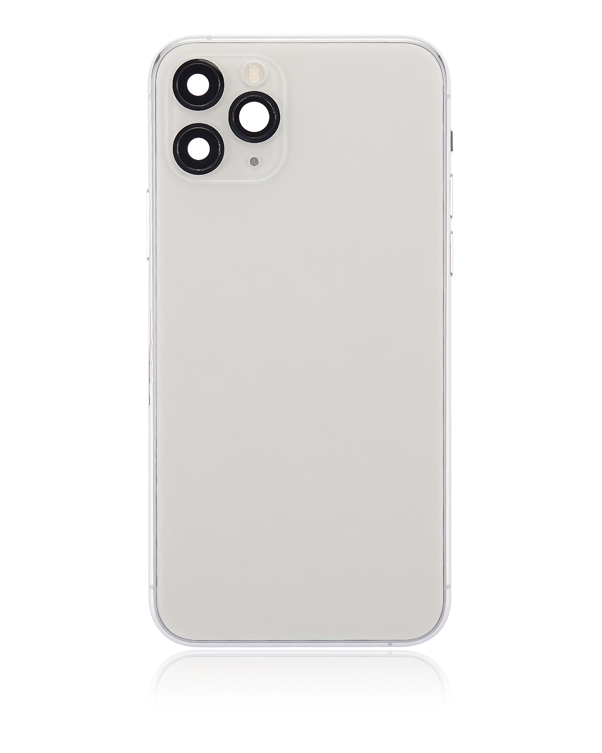 Backcover/Rahmen vorinstall. Kleinteile für iPhone 11 Pro Silber ohne Logo Quali