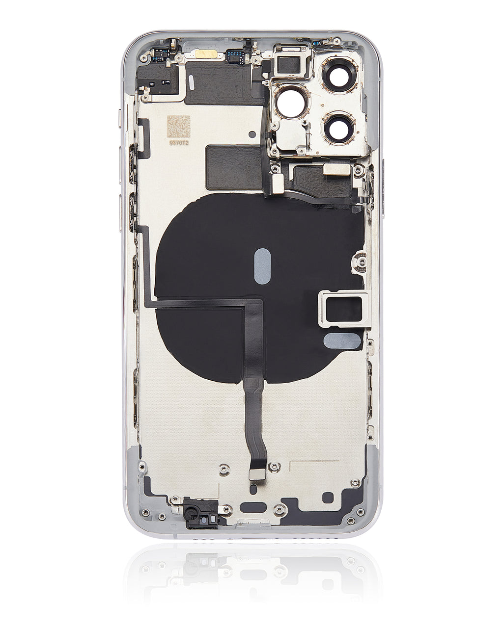 Backcover/Rahmen vorinstall. Kleinteile für iPhone 11 Pro Silber ohne Logo Quali