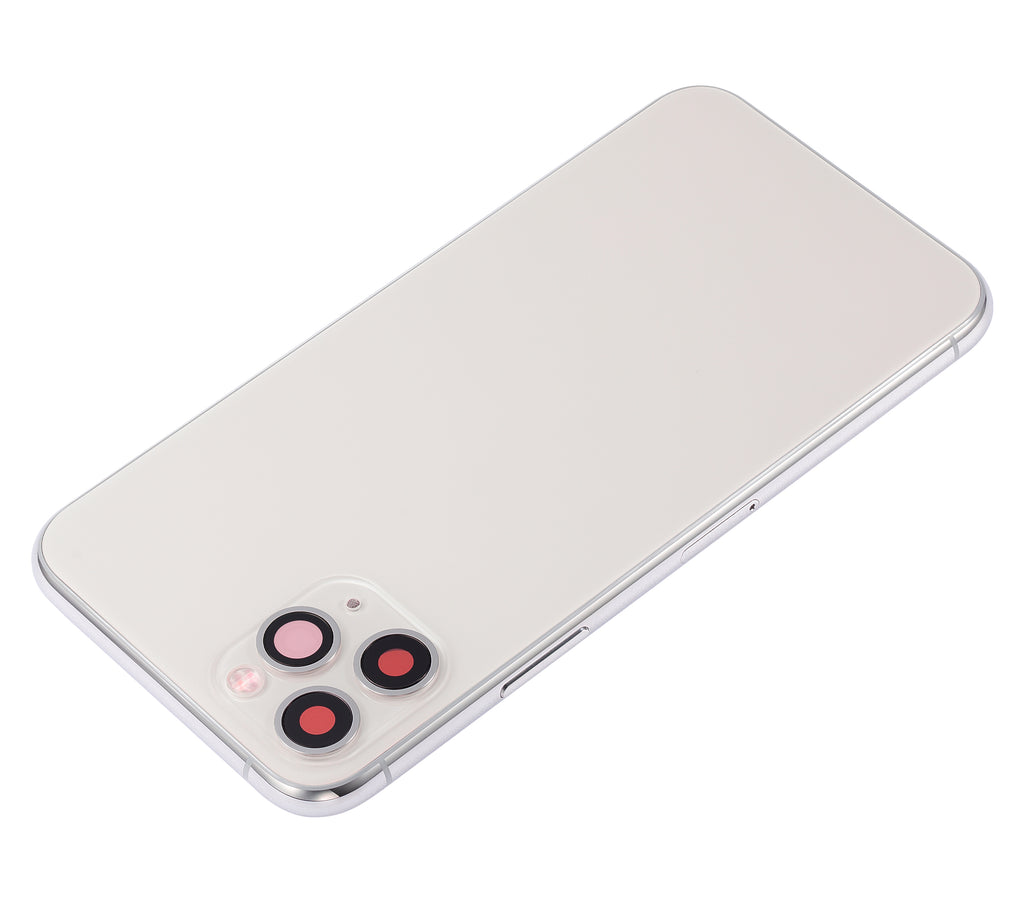 Backcover/Rahmen vorinstall. Kleinteile für iPhone 11 Pro Silber ohne Logo Quali