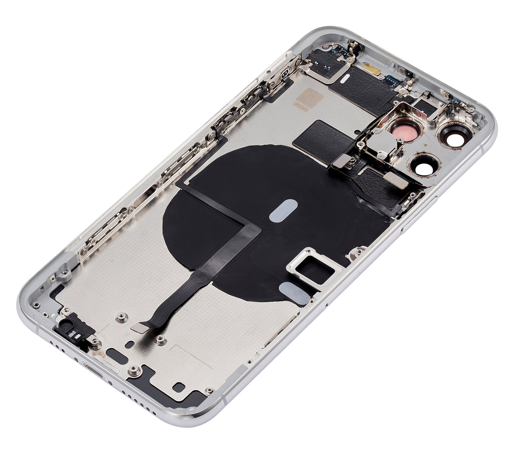 Backcover/Rahmen vorinstall. Kleinteile für iPhone 11 Pro Silber ohne Logo Quali
