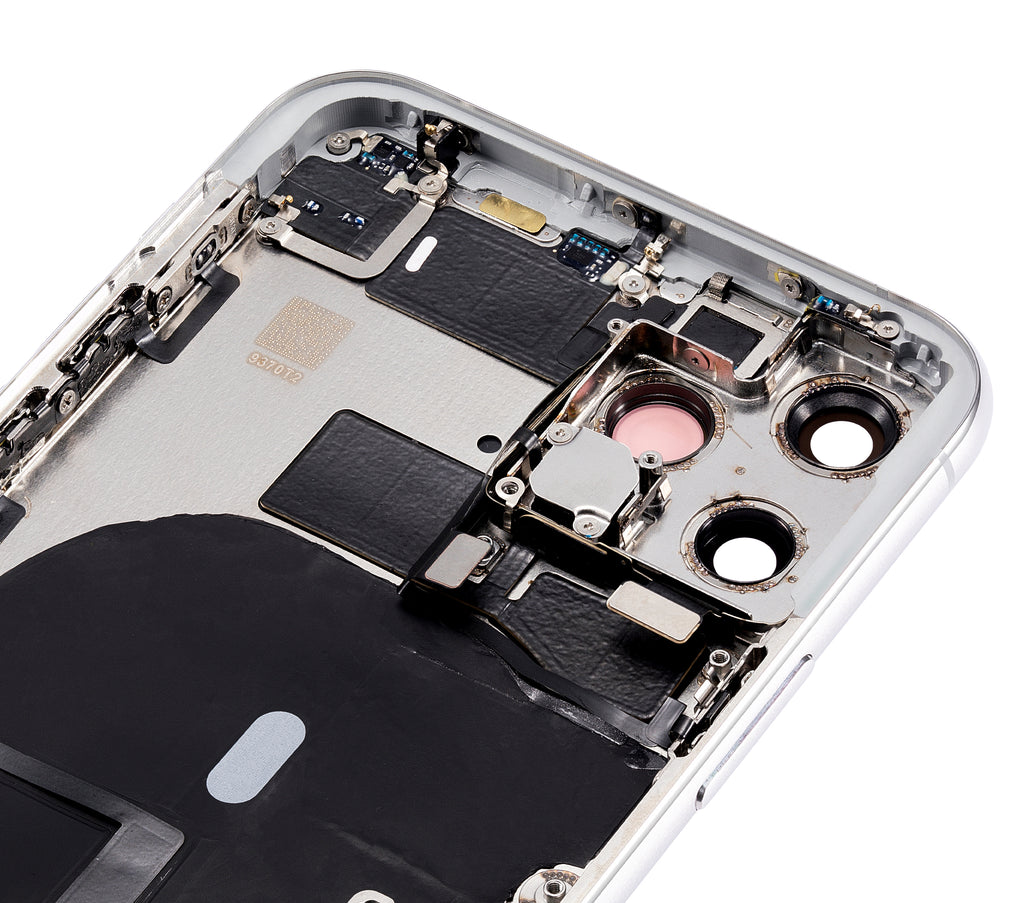 Backcover/Rahmen vorinstall. Kleinteile für iPhone 11 Pro Silber ohne Logo Quali
