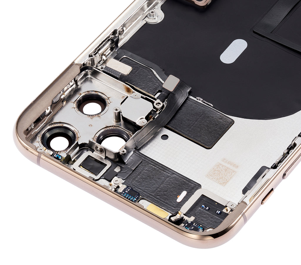 Backcover/Rahmen mit Kleinteilen für iPhone 11 Pro Gold Aftermarket Plus