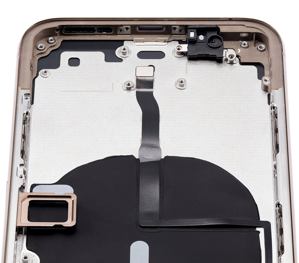 Backcover/Rahmen mit Kleinteilen für iPhone 11 Pro Gold Aftermarket Plus