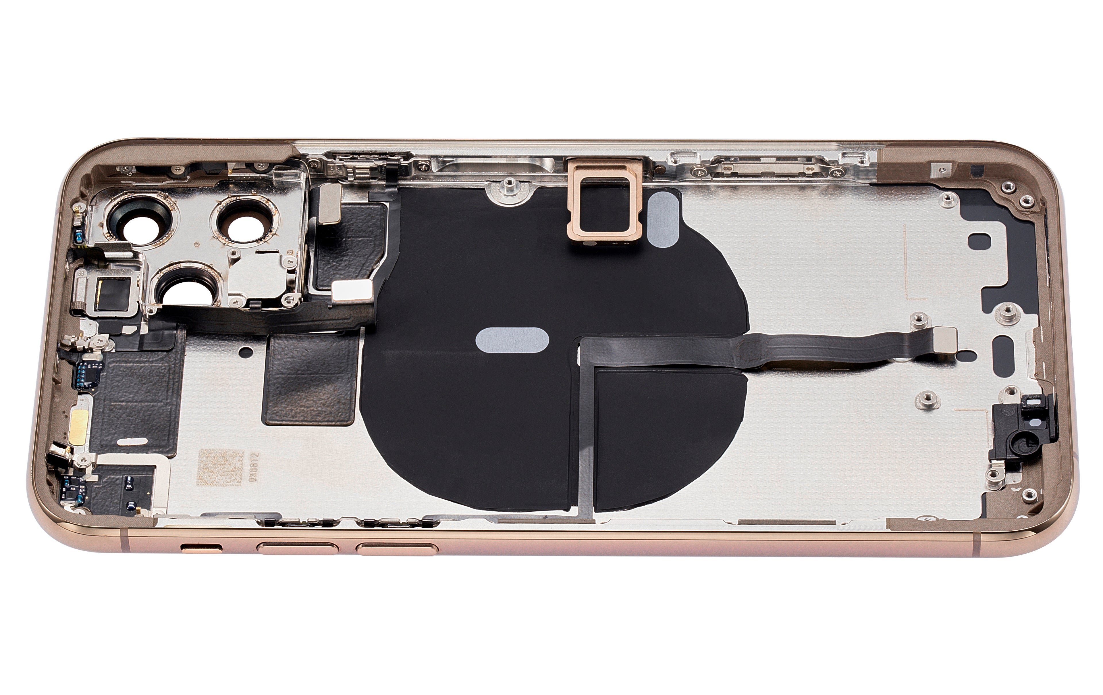 Backcover/Rahmen mit Kleinteilen für iPhone 11 Pro Gold Aftermarket Plus