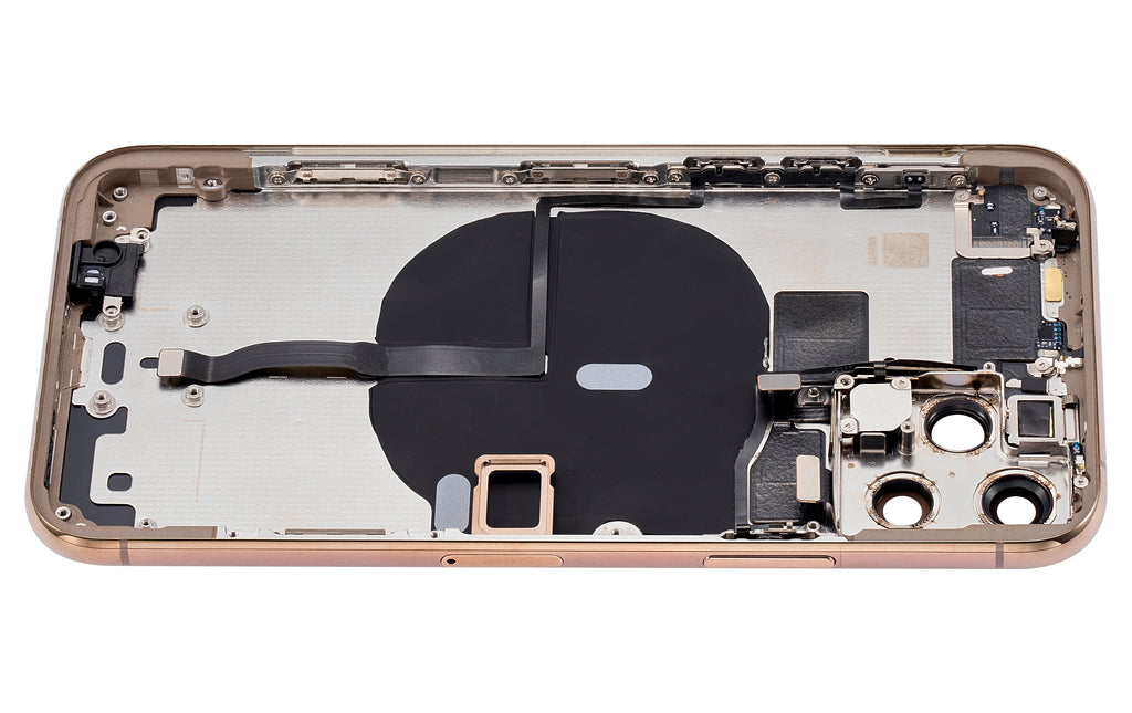 Backcover/Rahmen mit Kleinteilen für iPhone 11 Pro Gold Aftermarket Plus