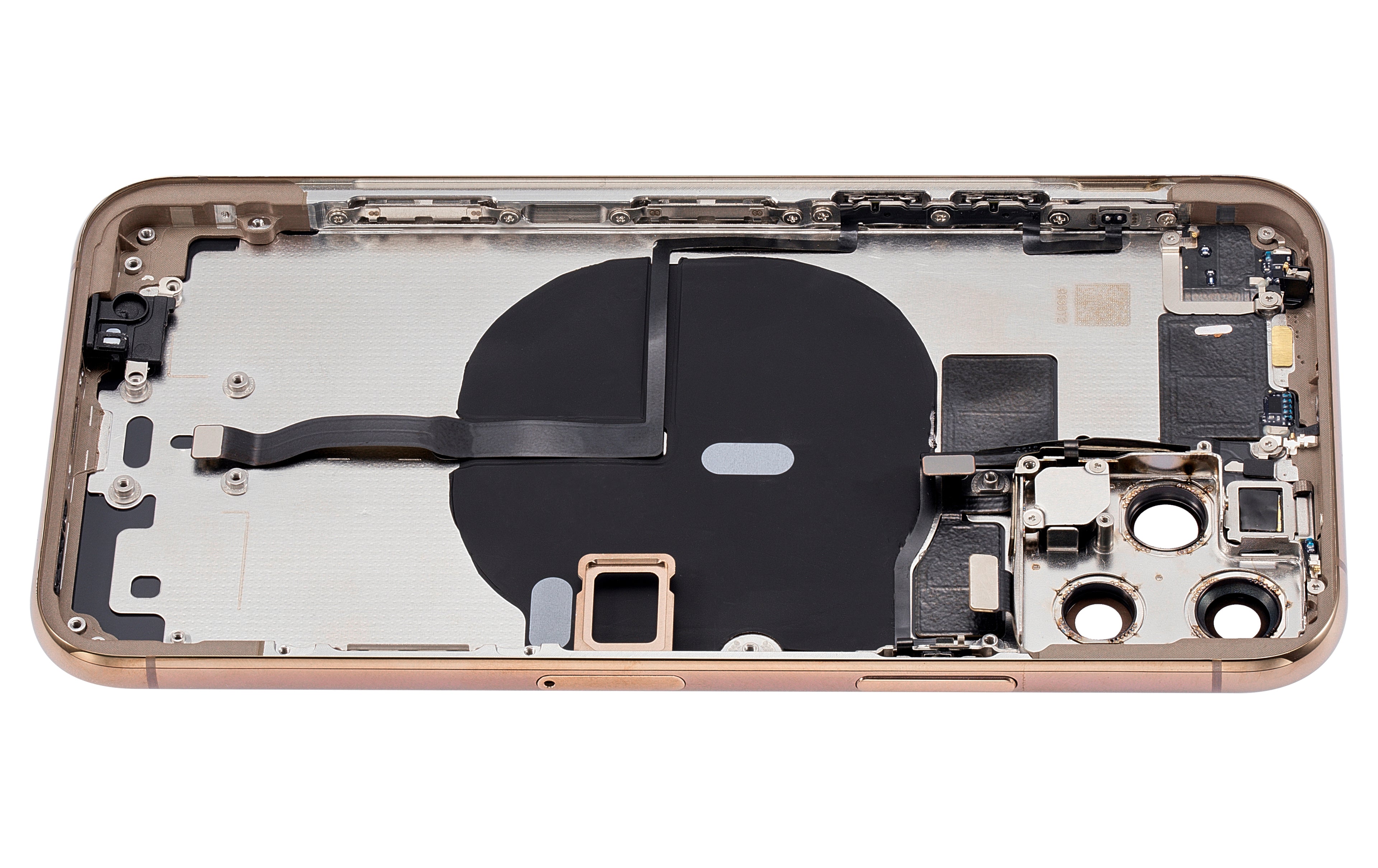 Backcover/Rahmen mit Kleinteilen für iPhone 11 Pro Gold Aftermarket Plus