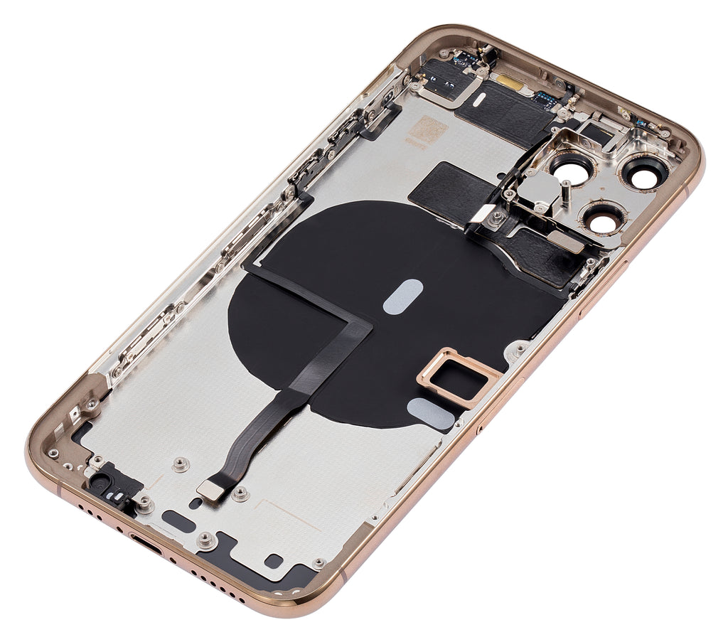 Backcover/Rahmen mit Kleinteilen für iPhone 11 Pro Gold Aftermarket Plus