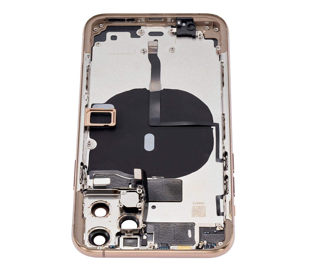 Backcover/Rahmen mit Kleinteilen für iPhone 11 Pro Gold Aftermarket Plus