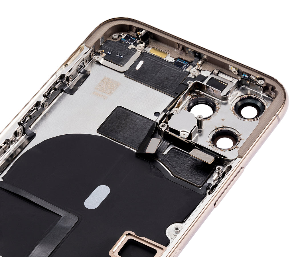 Backcover/Rahmen mit Kleinteilen für iPhone 11 Pro Gold Aftermarket Plus