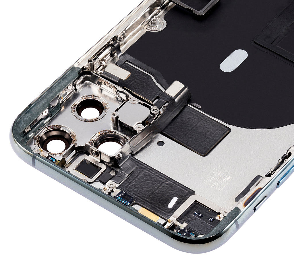 Back Cover/Frame with Pre-installed Small Components for iPhone 11 Pro (Aftermarket Plus, No Logo, Midnight Green)