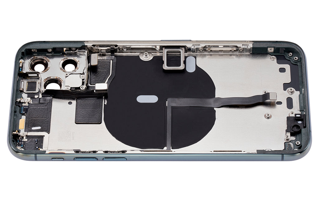 Back Cover/Frame with Pre-installed Small Components for iPhone 11 Pro (Aftermarket Plus, No Logo, Midnight Green)