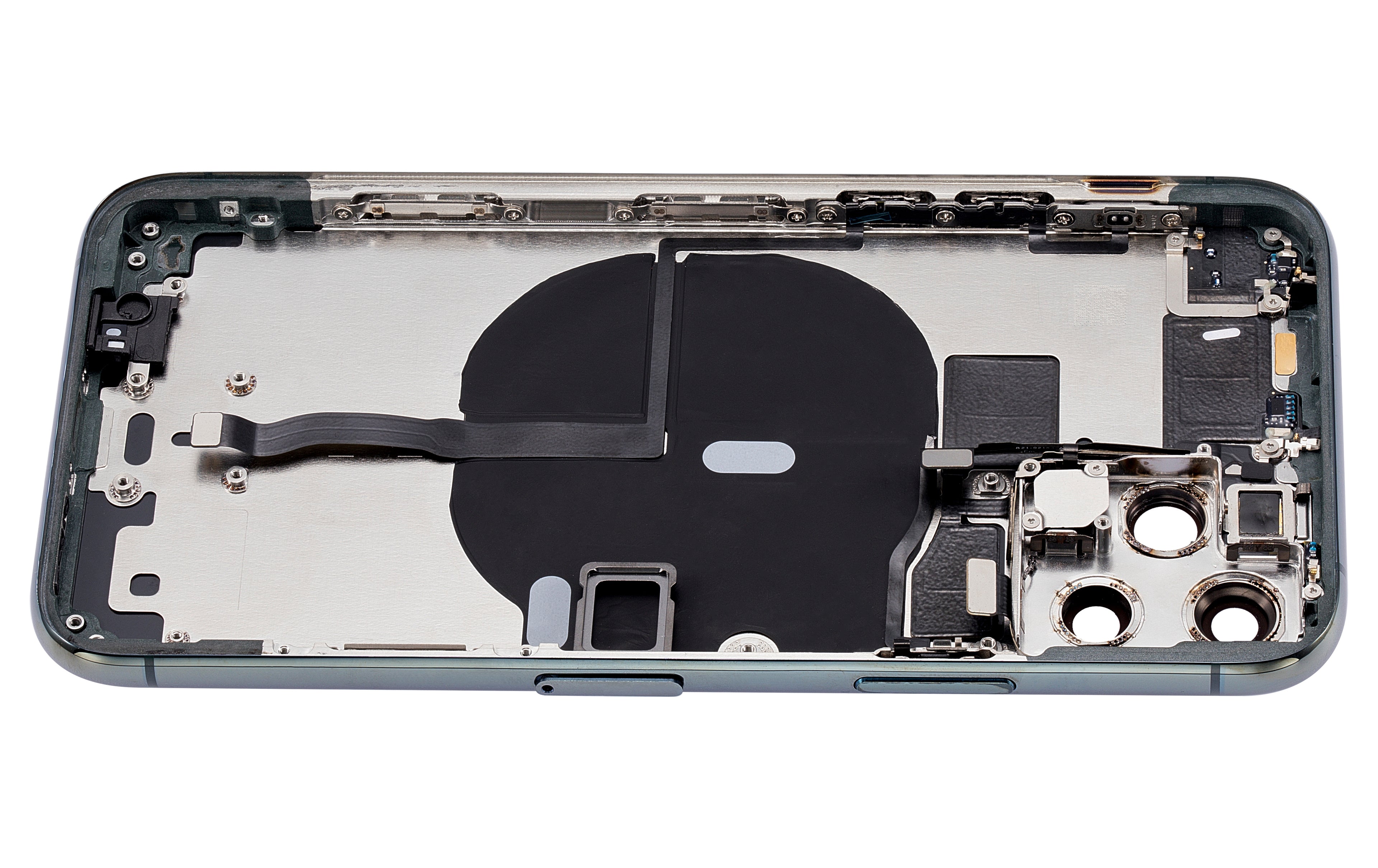 Back Cover/Frame with Pre-installed Small Components for iPhone 11 Pro (Aftermarket Plus, No Logo, Midnight Green)