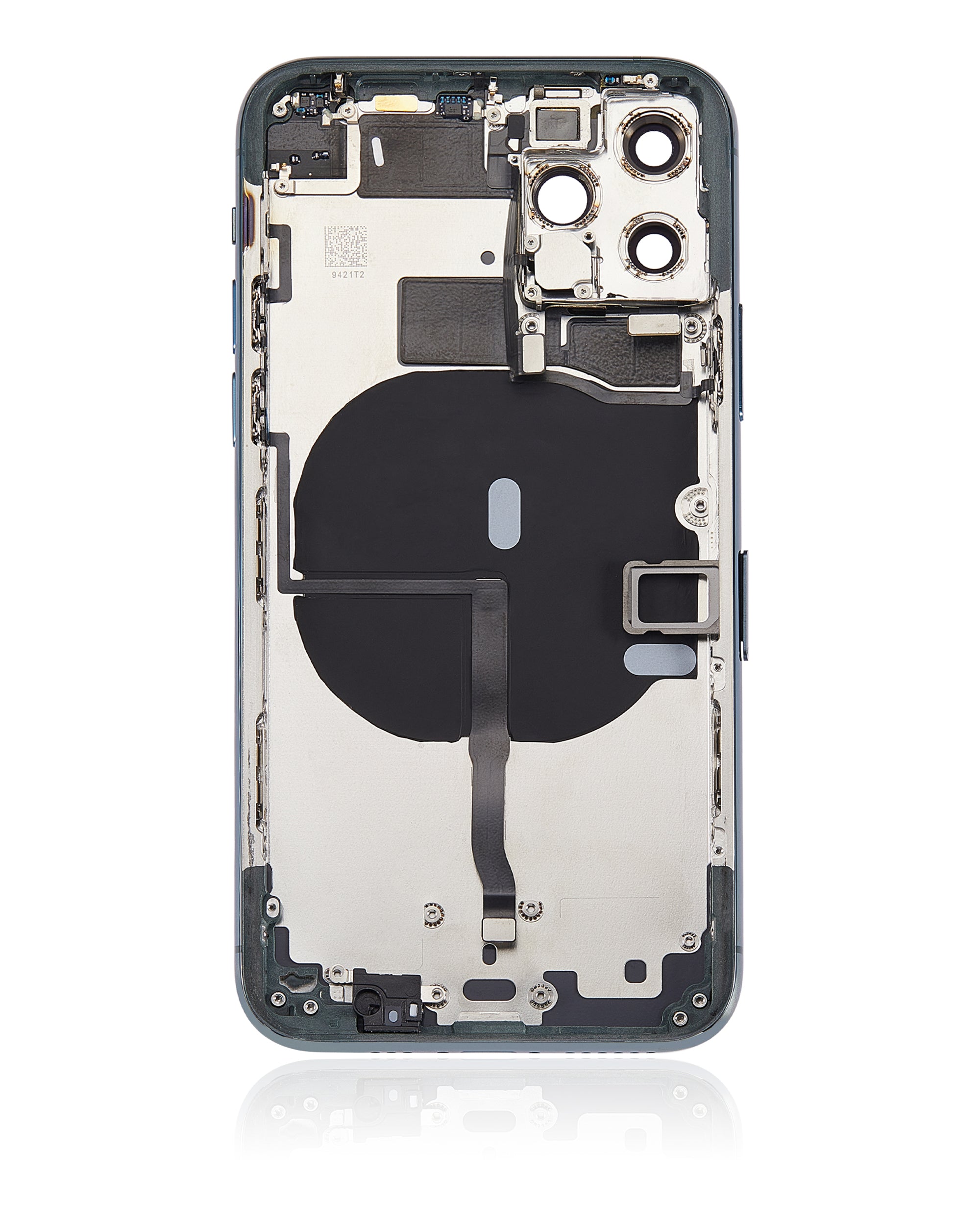 Back Cover/Frame with Pre-installed Small Components for iPhone 11 Pro (Aftermarket Plus, No Logo, Midnight Green)