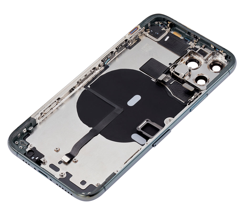 Back Cover/Frame with Pre-installed Small Components for iPhone 11 Pro (Aftermarket Plus, No Logo, Midnight Green)