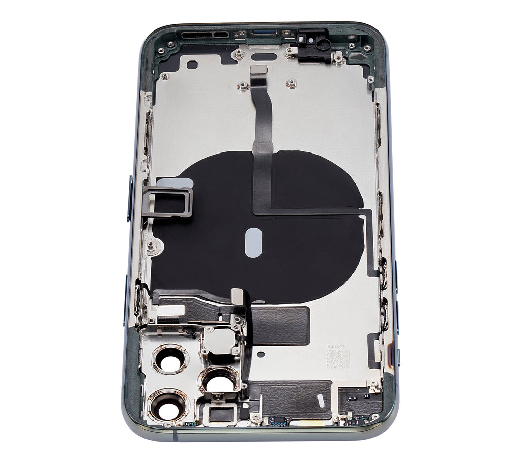 Back Cover/Frame with Pre-installed Small Components for iPhone 11 Pro (Aftermarket Plus, No Logo, Midnight Green)