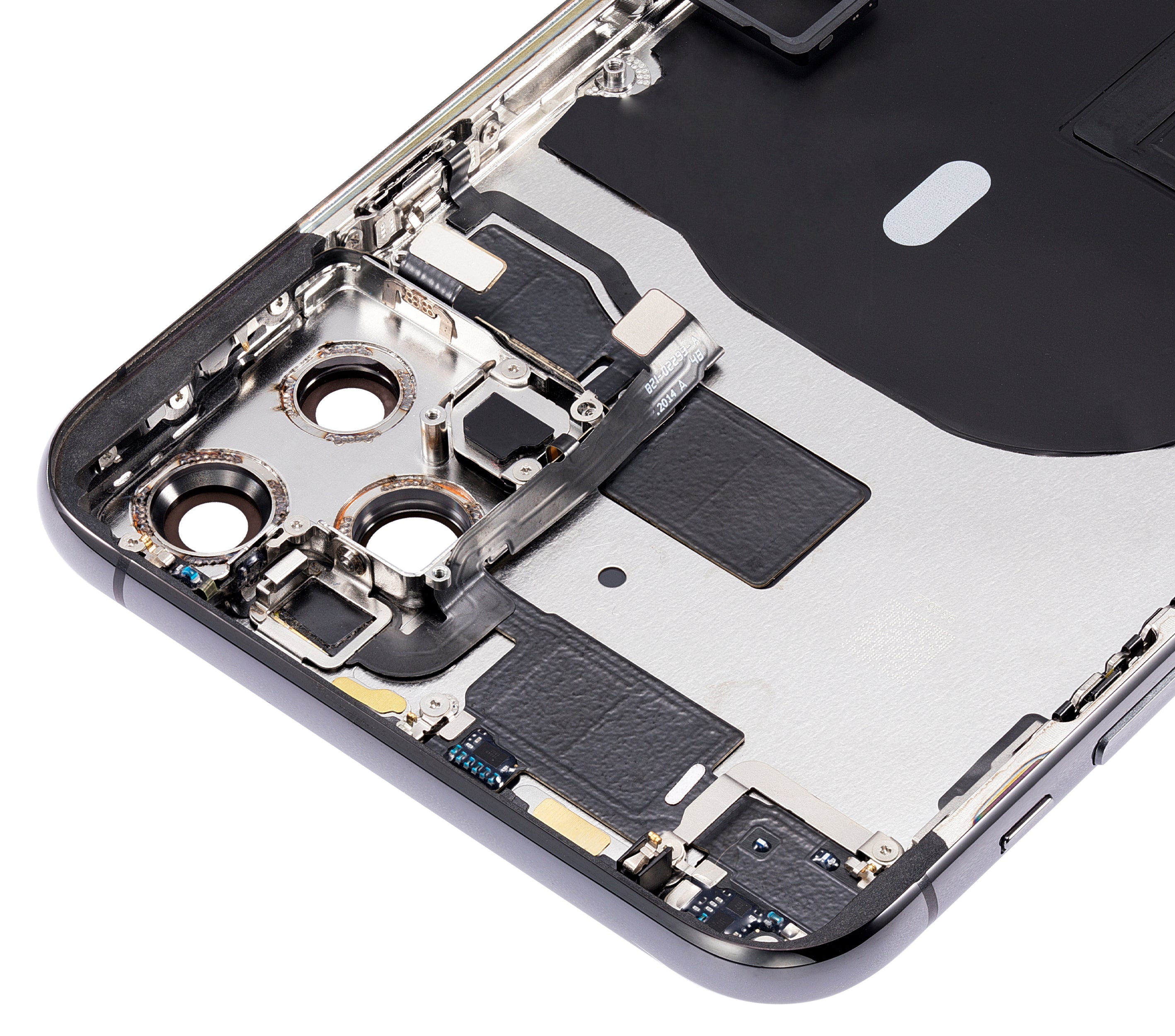 Back Cover/Frame with Pre-Installed Small Parts for iPhone 11 Pro Max (No Logo) (Aftermarket Plus) (Space Gray)