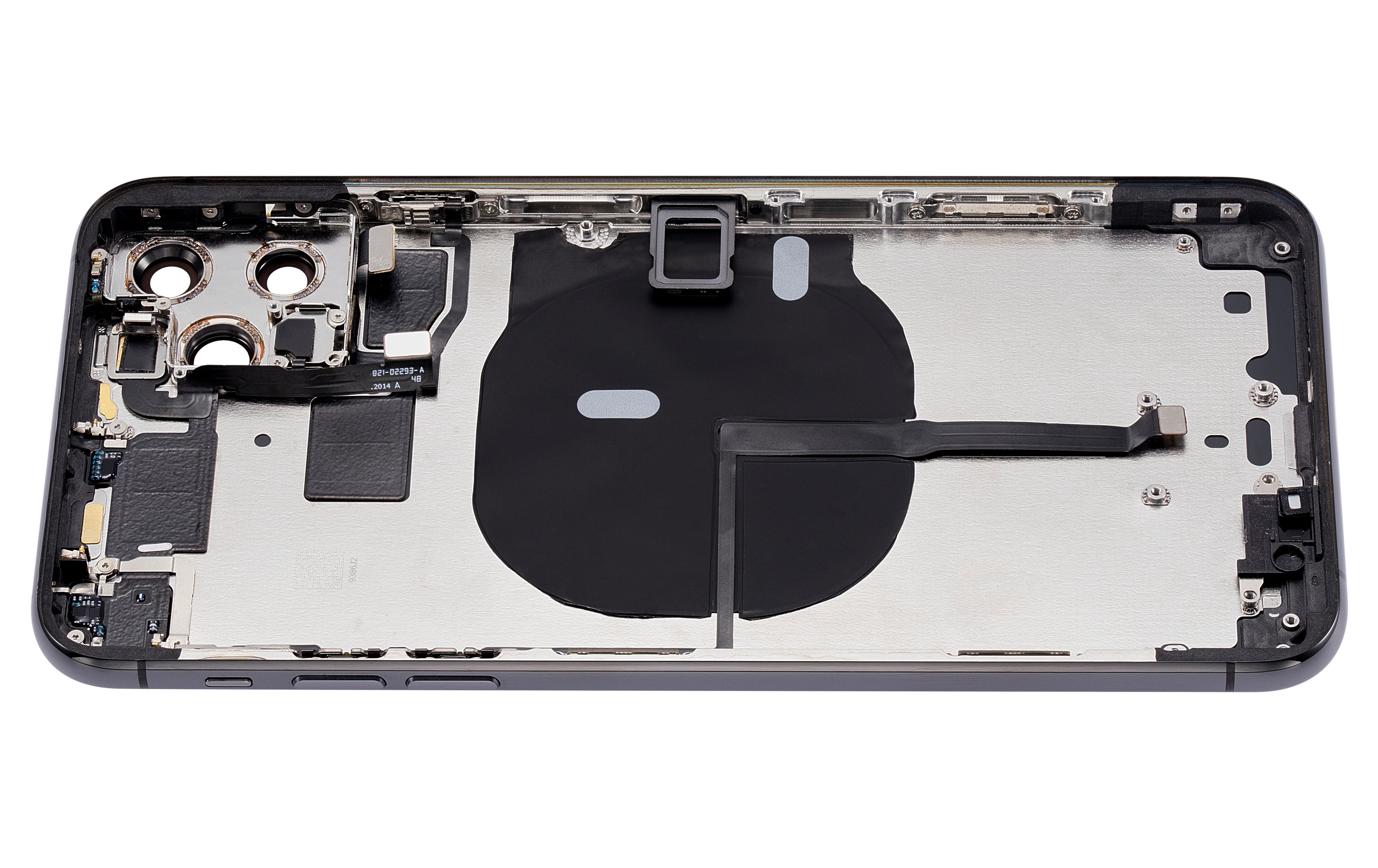 Back Cover/Frame with Pre-Installed Small Parts for iPhone 11 Pro Max (No Logo) (Aftermarket Plus) (Space Gray)