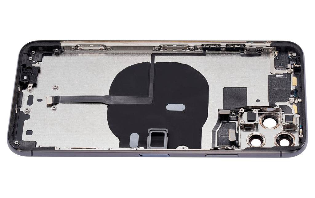 Back Cover/Frame with Pre-Installed Small Parts for iPhone 11 Pro Max (No Logo) (Aftermarket Plus) (Space Gray)