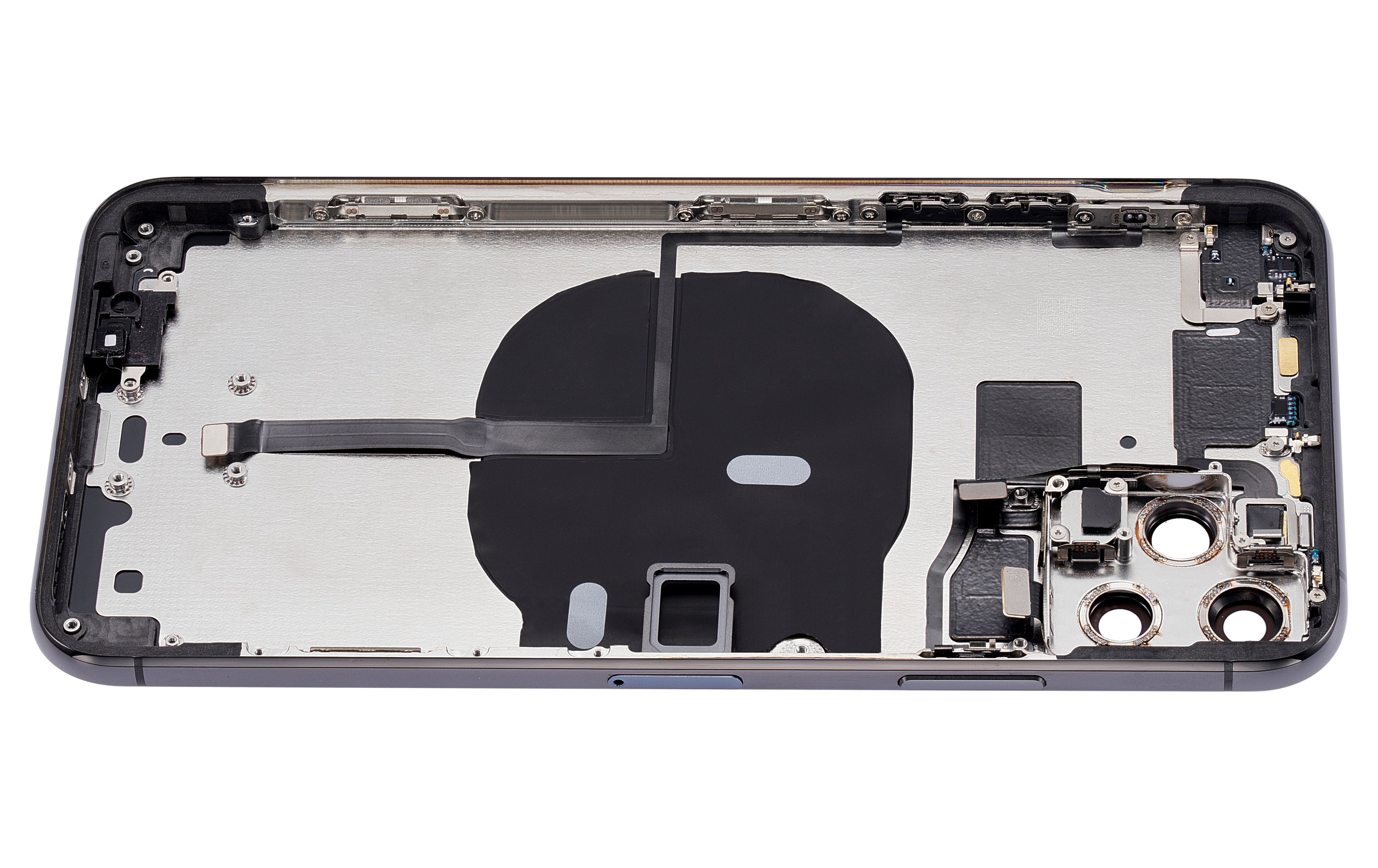 Back Cover/Frame with Pre-Installed Small Parts for iPhone 11 Pro Max (No Logo) (Aftermarket Plus) (Space Gray)