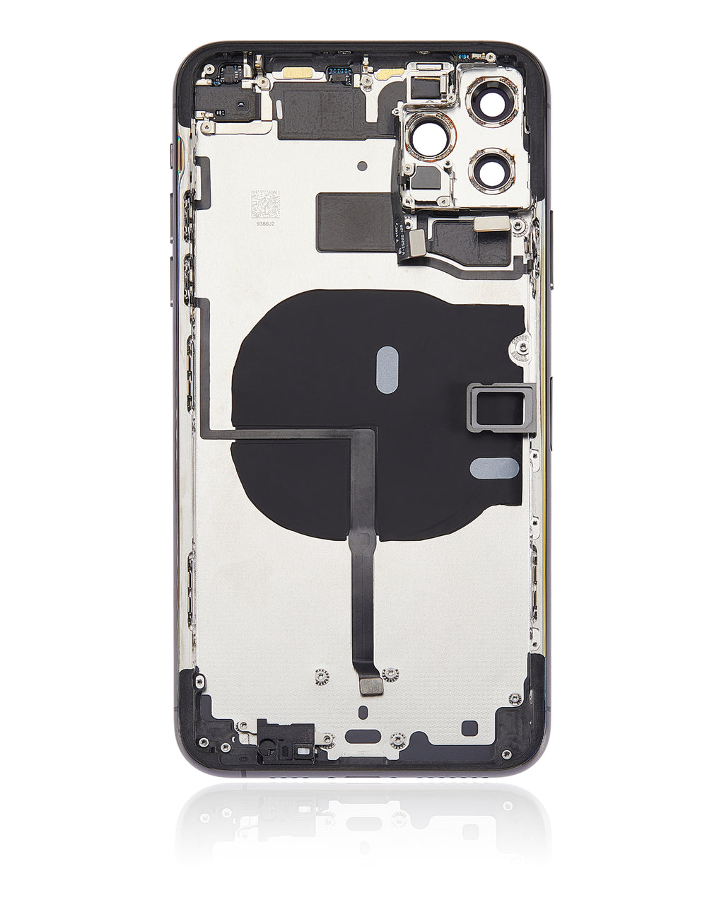 Back Cover/Frame with Pre-Installed Small Parts for iPhone 11 Pro Max (No Logo) (Aftermarket Plus) (Space Gray)