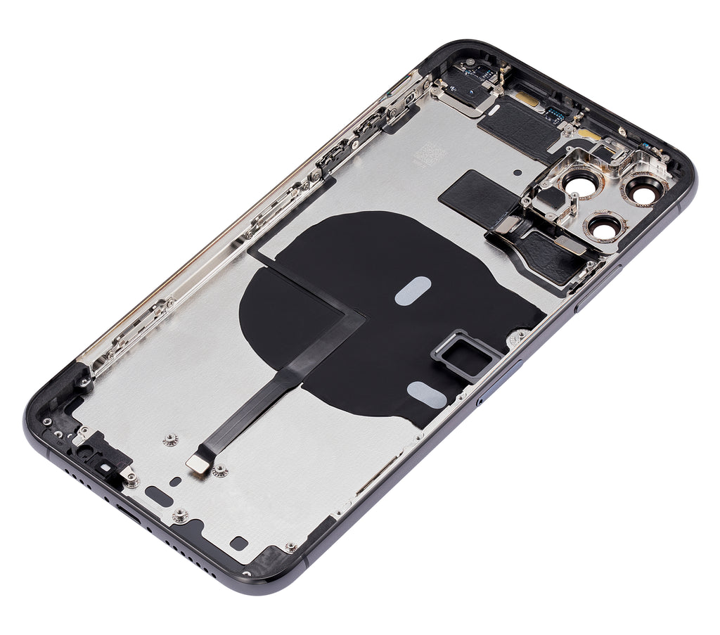 Back Cover/Frame with Pre-Installed Small Parts for iPhone 11 Pro Max (No Logo) (Aftermarket Plus) (Space Gray)