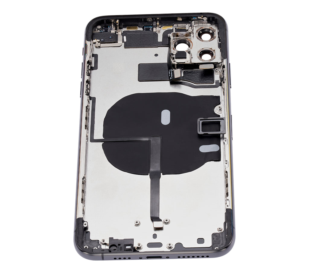 Back Cover/Frame with Pre-Installed Small Parts for iPhone 11 Pro Max (No Logo) (Aftermarket Plus) (Space Gray)