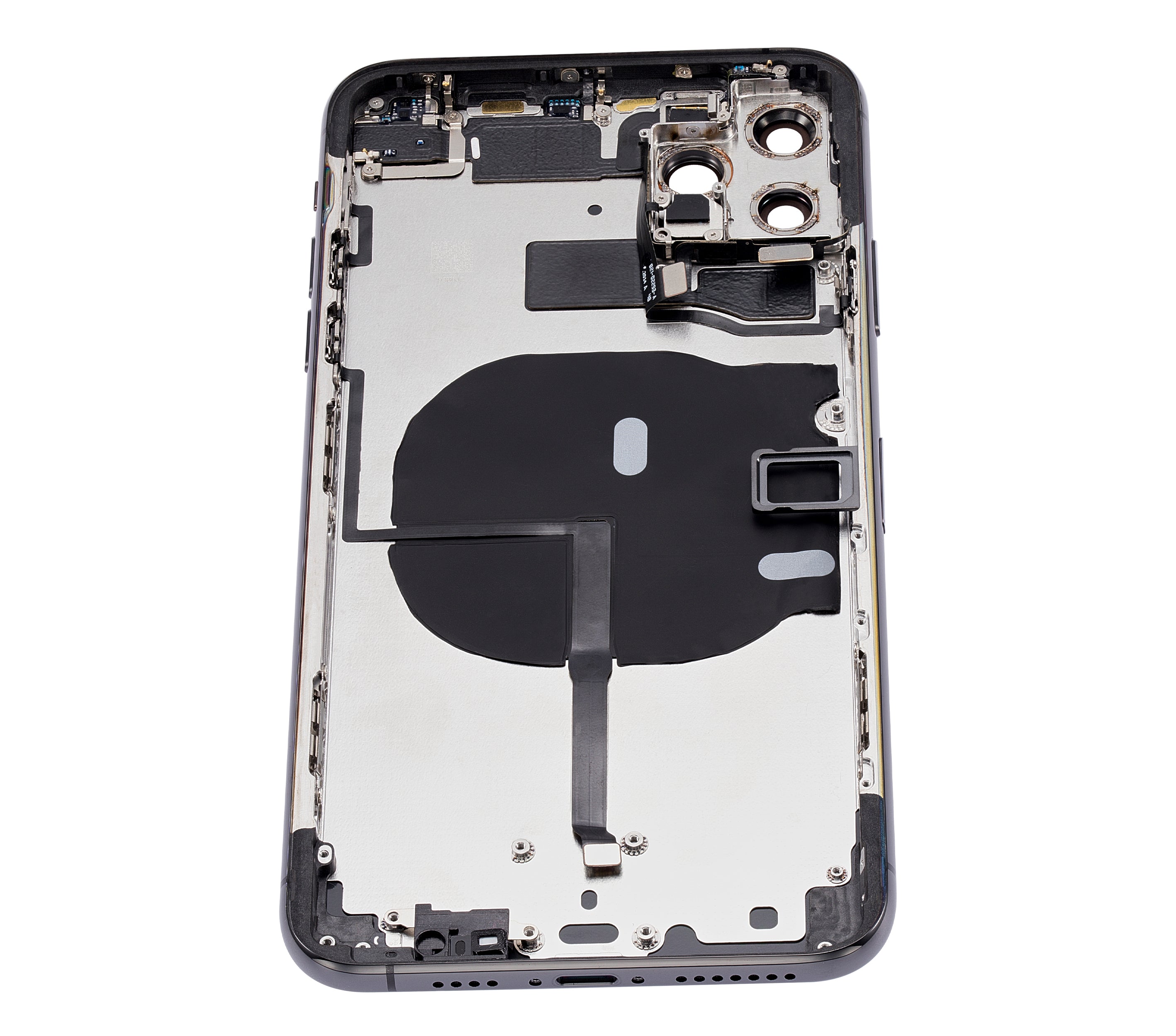 Back Cover/Frame with Pre-Installed Small Parts for iPhone 11 Pro Max (No Logo) (Aftermarket Plus) (Space Gray)