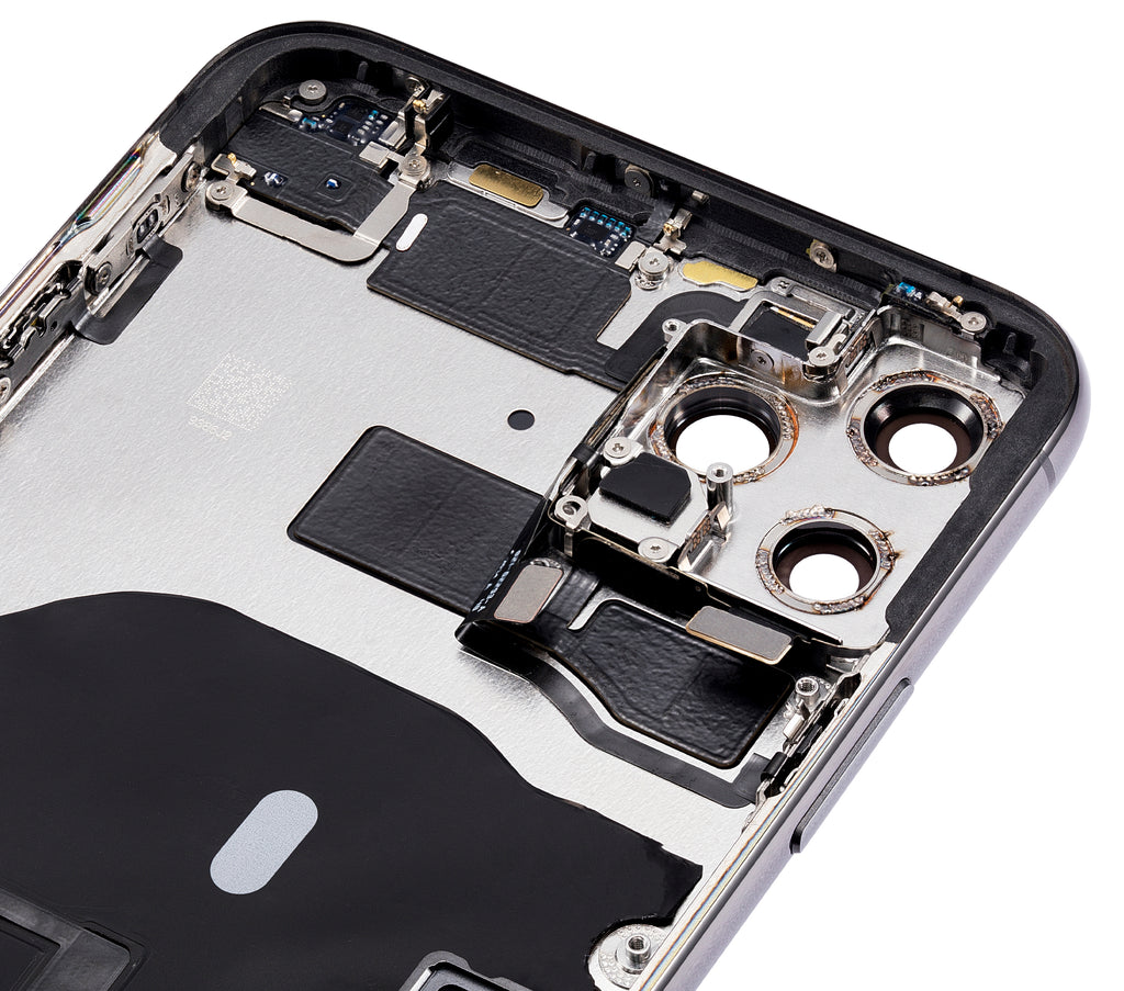 Back Cover/Frame with Pre-Installed Small Parts for iPhone 11 Pro Max (No Logo) (Aftermarket Plus) (Space Gray)