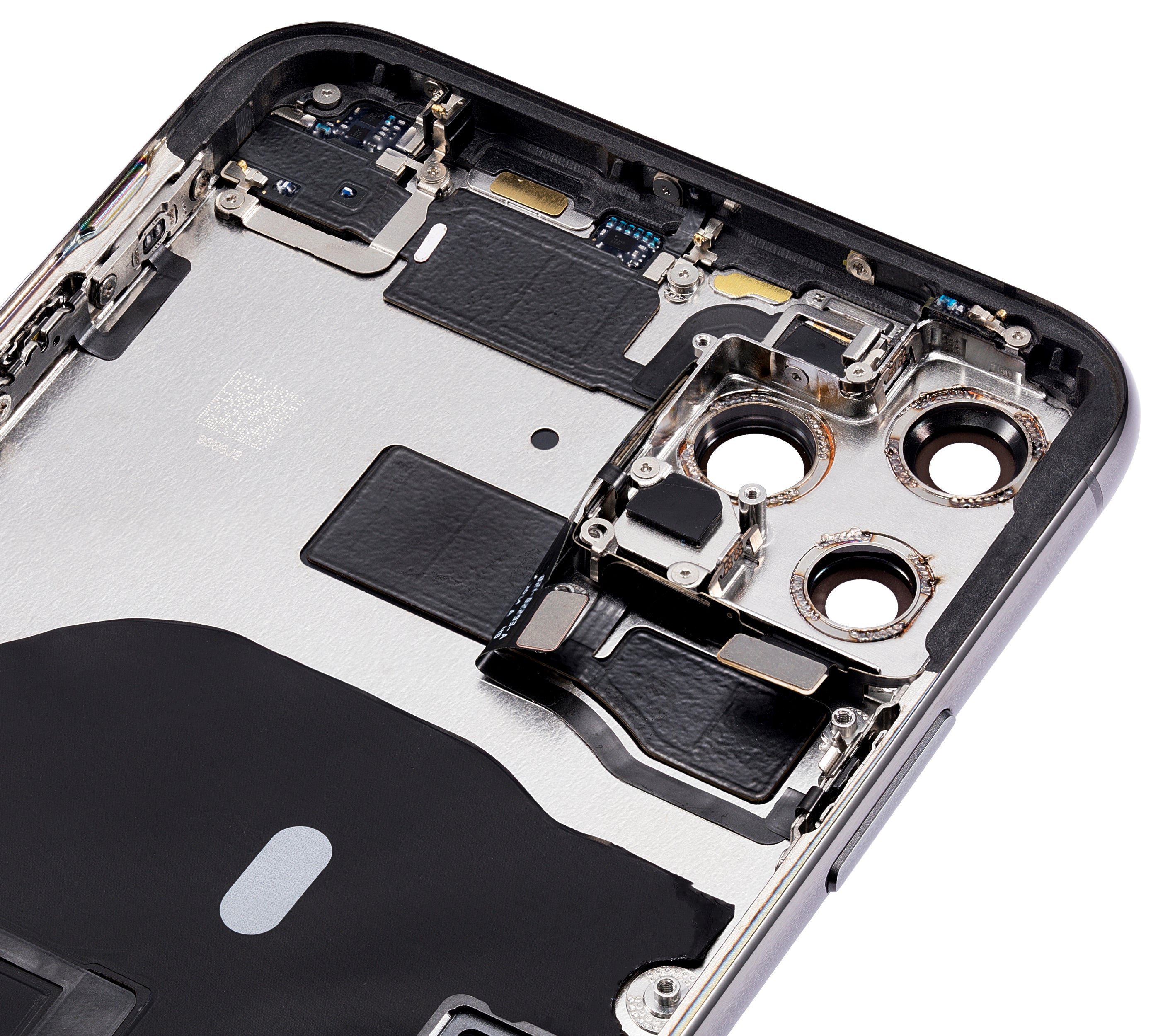 Back Cover/Frame with Pre-Installed Small Parts for iPhone 11 Pro Max (No Logo) (Aftermarket Plus) (Space Gray)