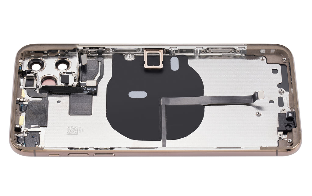 Backcover/Rahmen m. Kleinteilen f. iPhone 11 Pro Max Gold (o. Logo) Aftermarket+