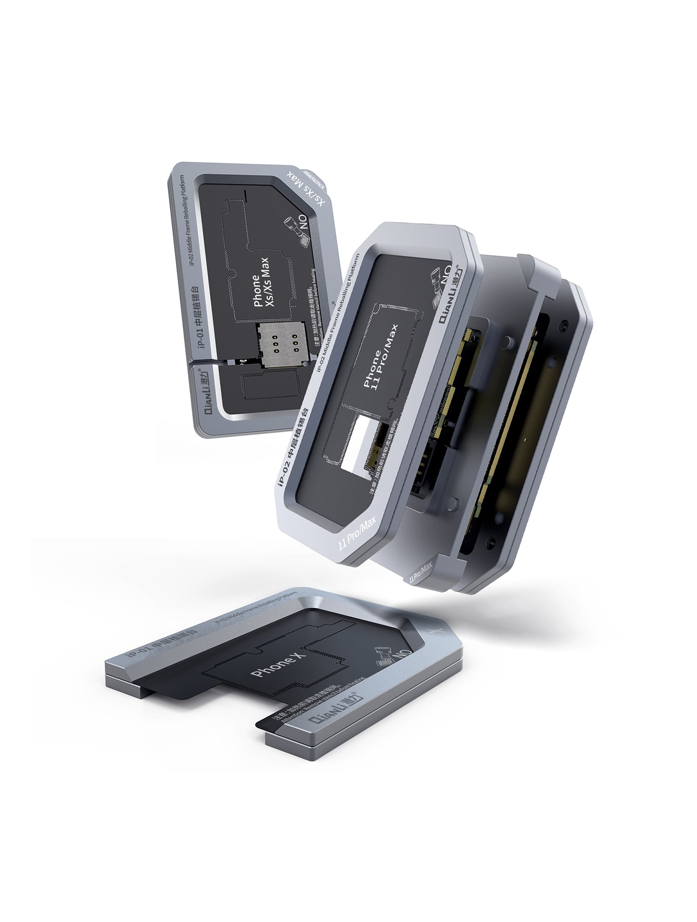 Qianli Metall-Midframe-Reballing-Plattform iPhone X/XS/XS Max