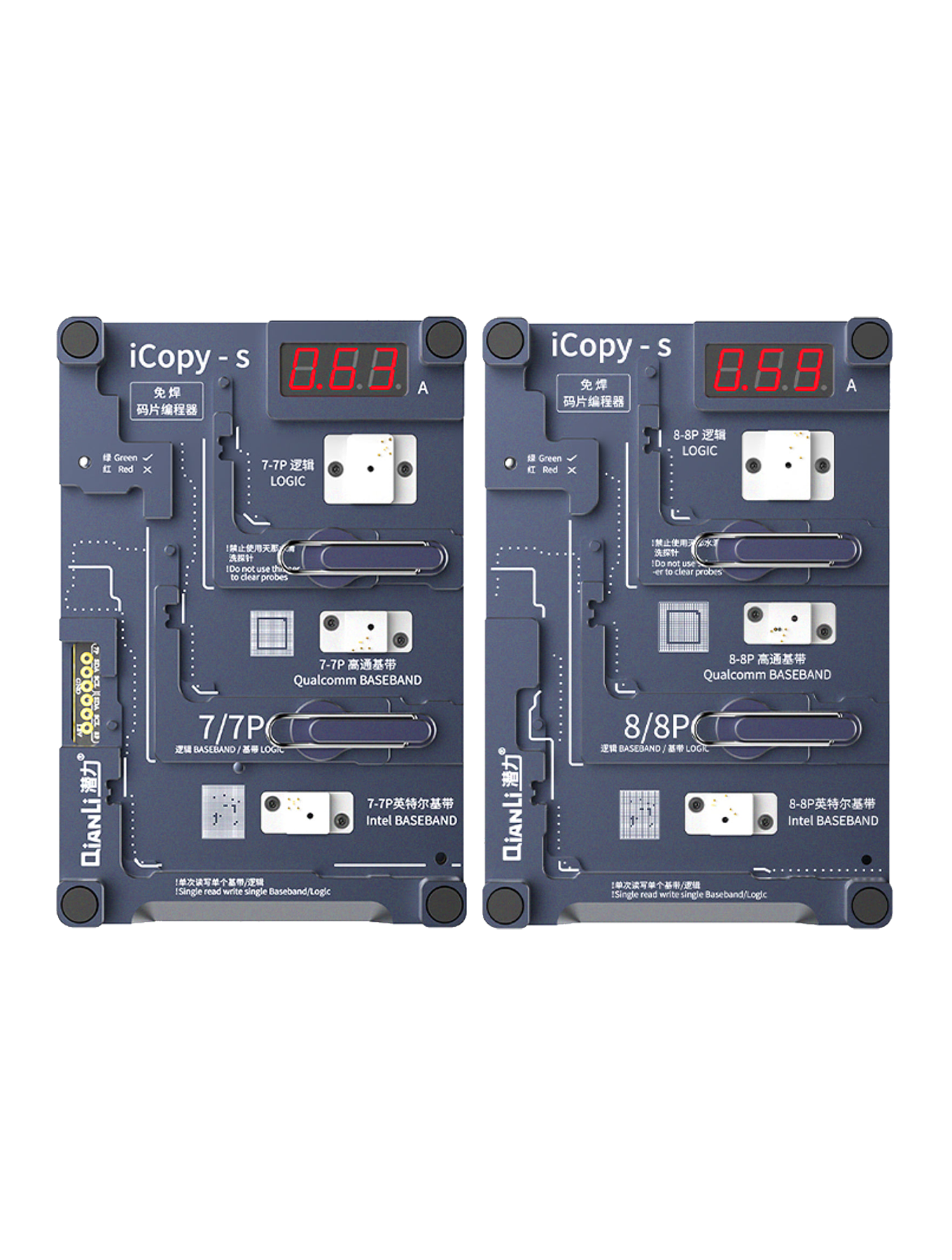 Qianli iCopy-S Doppelseitiger Chip-Testrahmen iPhone 7/7 Plus/8/8 Plus
