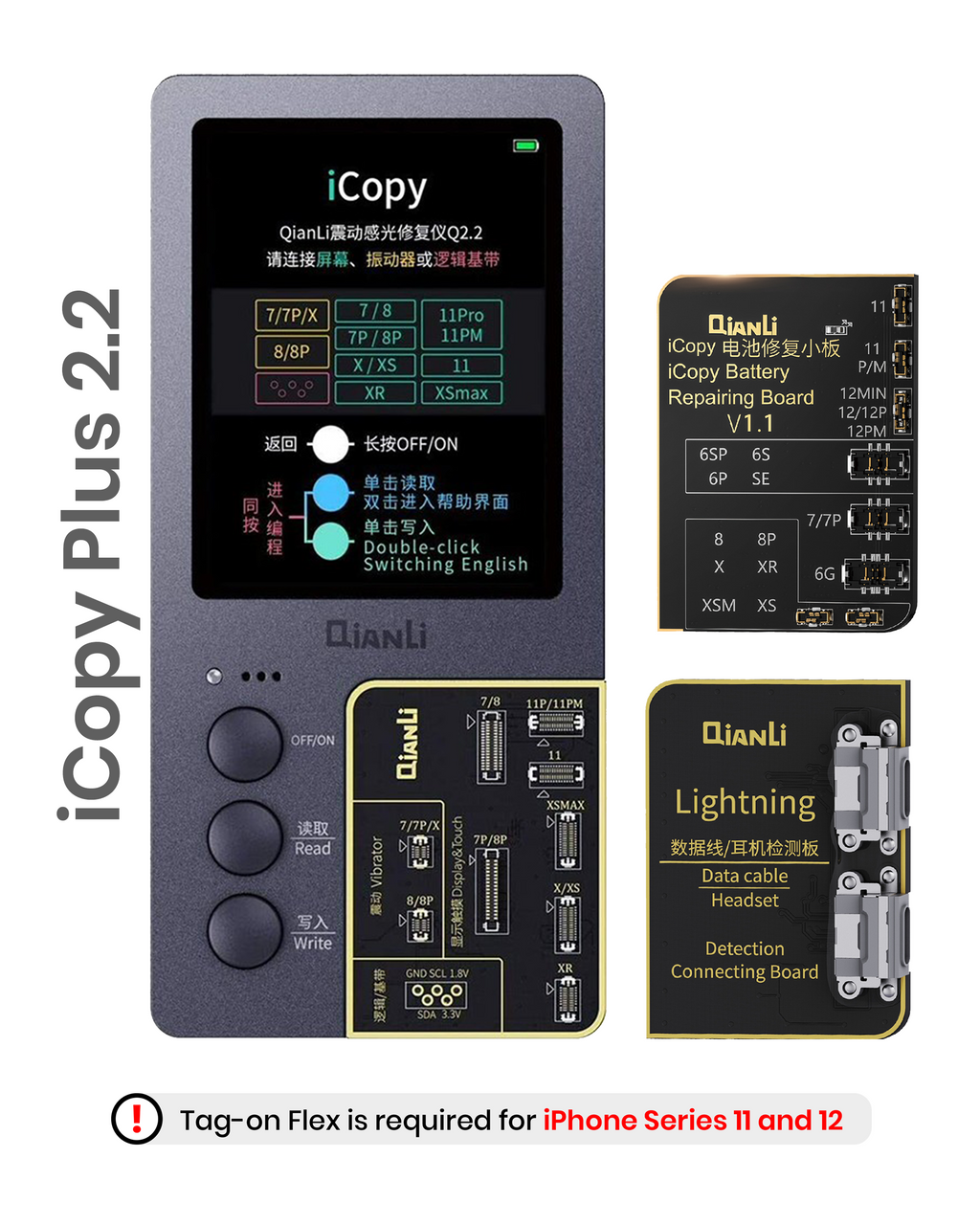 iCopy Plus 2.2+ True Tone & Akku Programmer - bis iPhone 13 Pro Max (Qianli)
