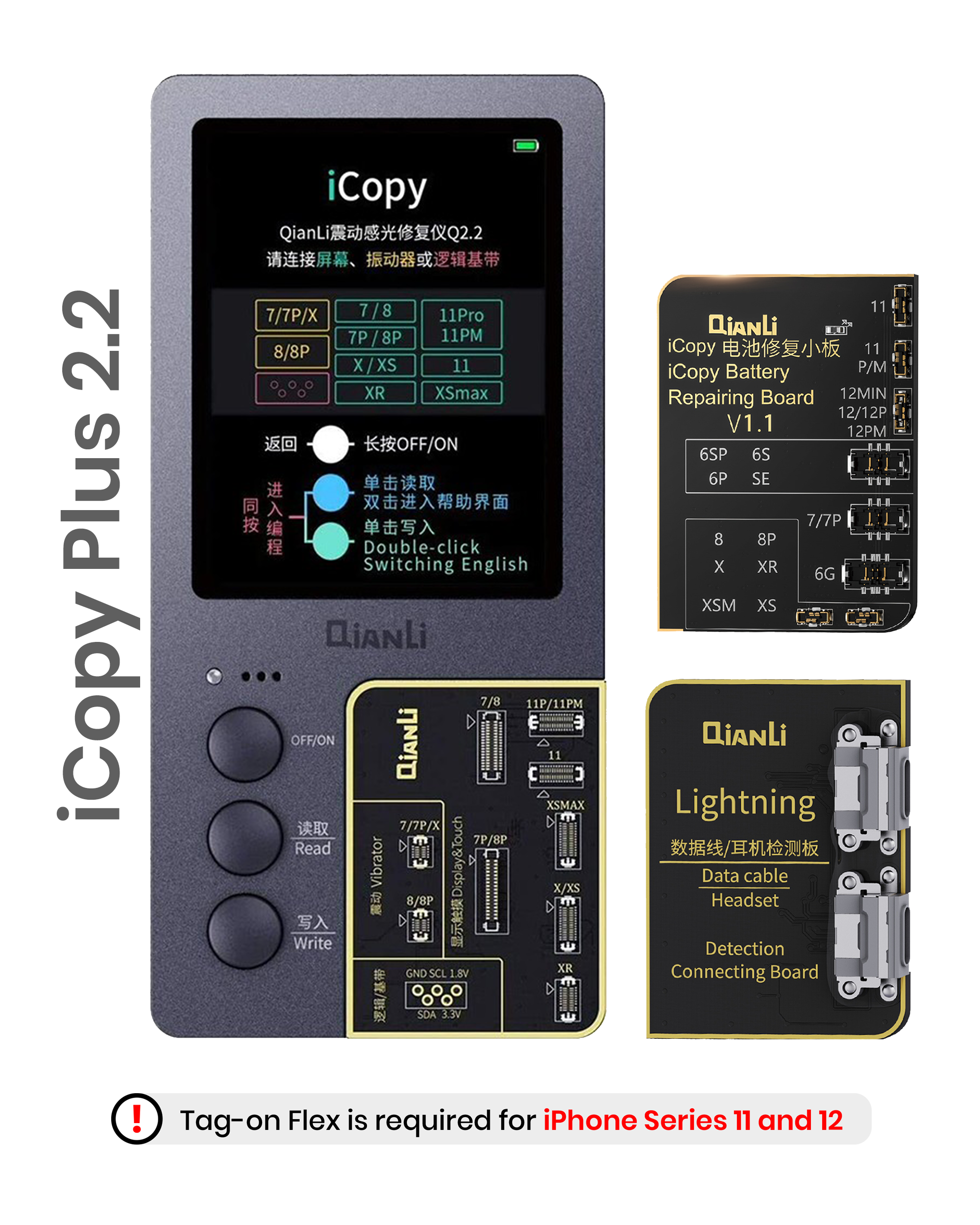 iCopy Plus 2.2+ True Tone & Akku Programmer - bis iPhone 13 Pro Max (Qianli)