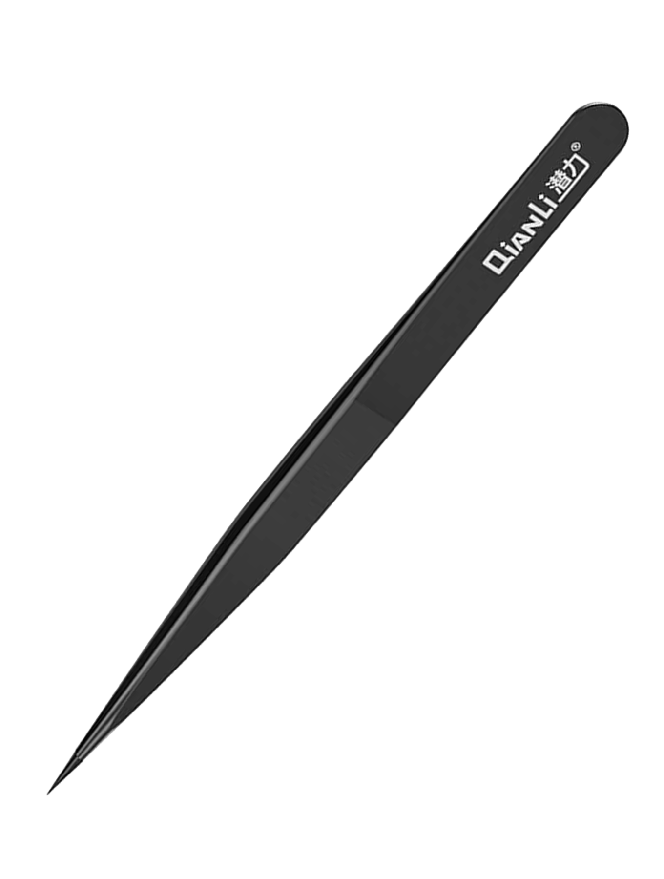 iNeeZy Handcrafted Non-Magnetic Stainless Steel Tweezers (Qianli) (Black - Wide)