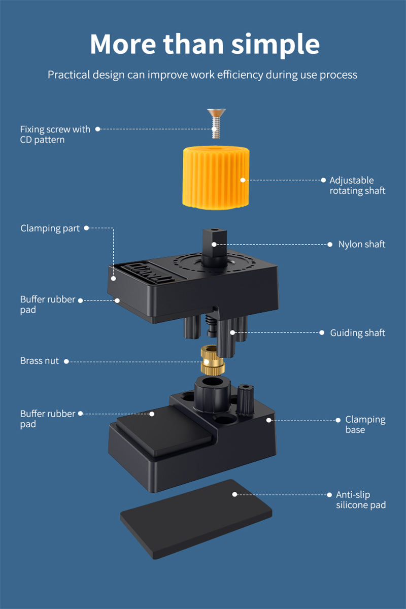 iClamp Universal Kunststoff-Fixierwerkzeug für Handy-Display (2.0) 4er-Pack