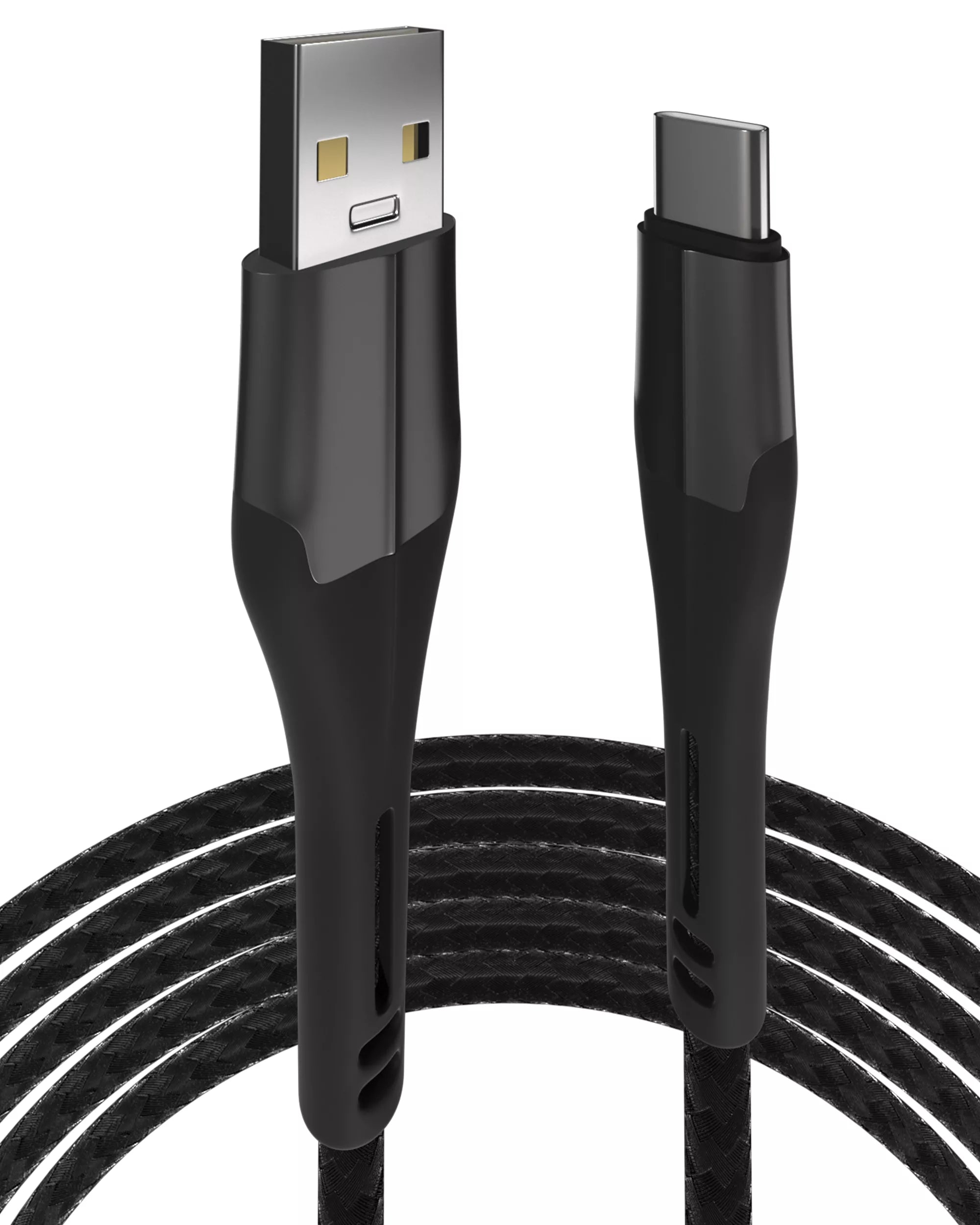 USB Type-C to USB Type-A Cable (1 m) (AmpSentrix Alpha) (Black)