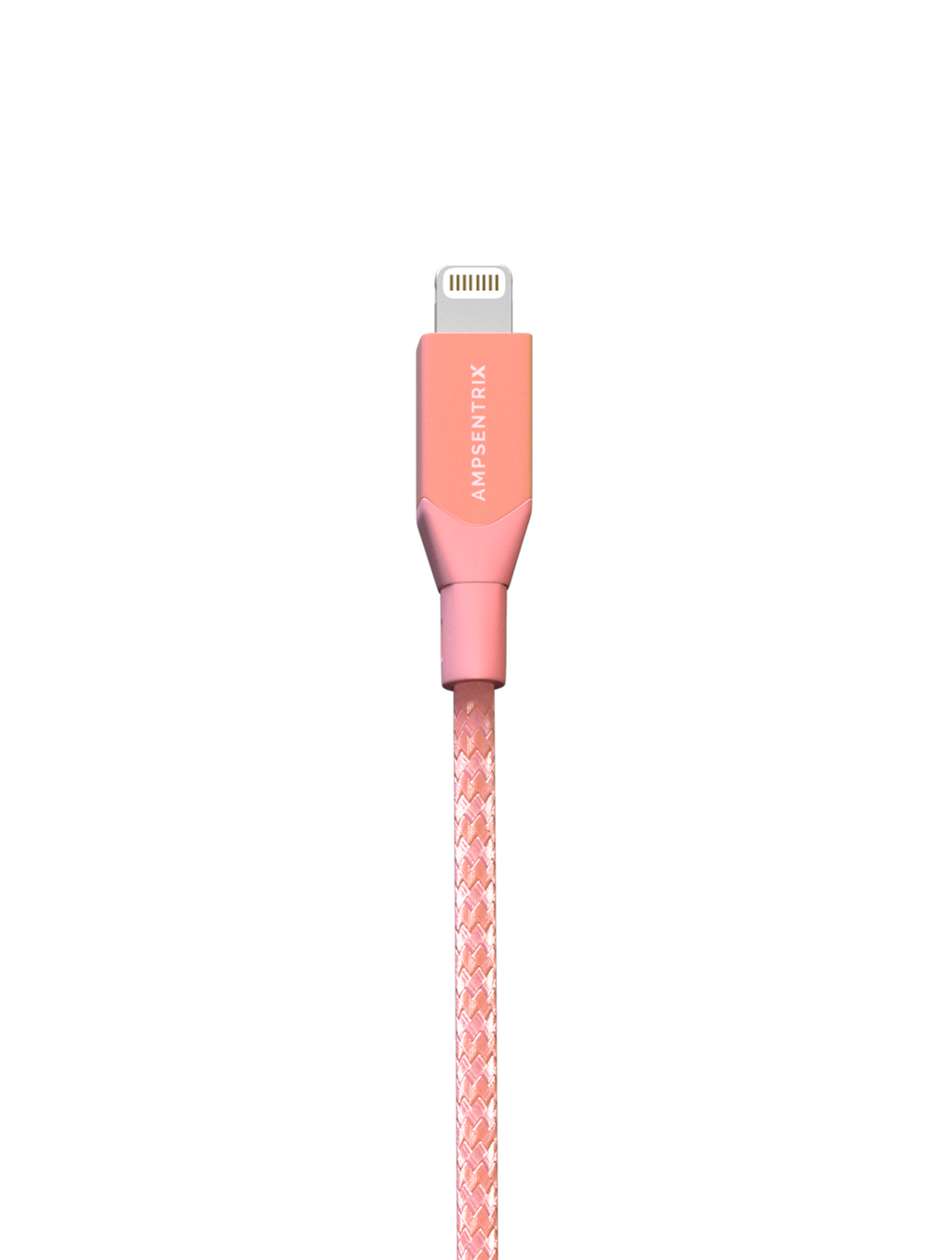 Lightning to USB-C Cable (Non-MFi) (1 m / 3 ft) (AmpSentrix Infinity) (Pink)
