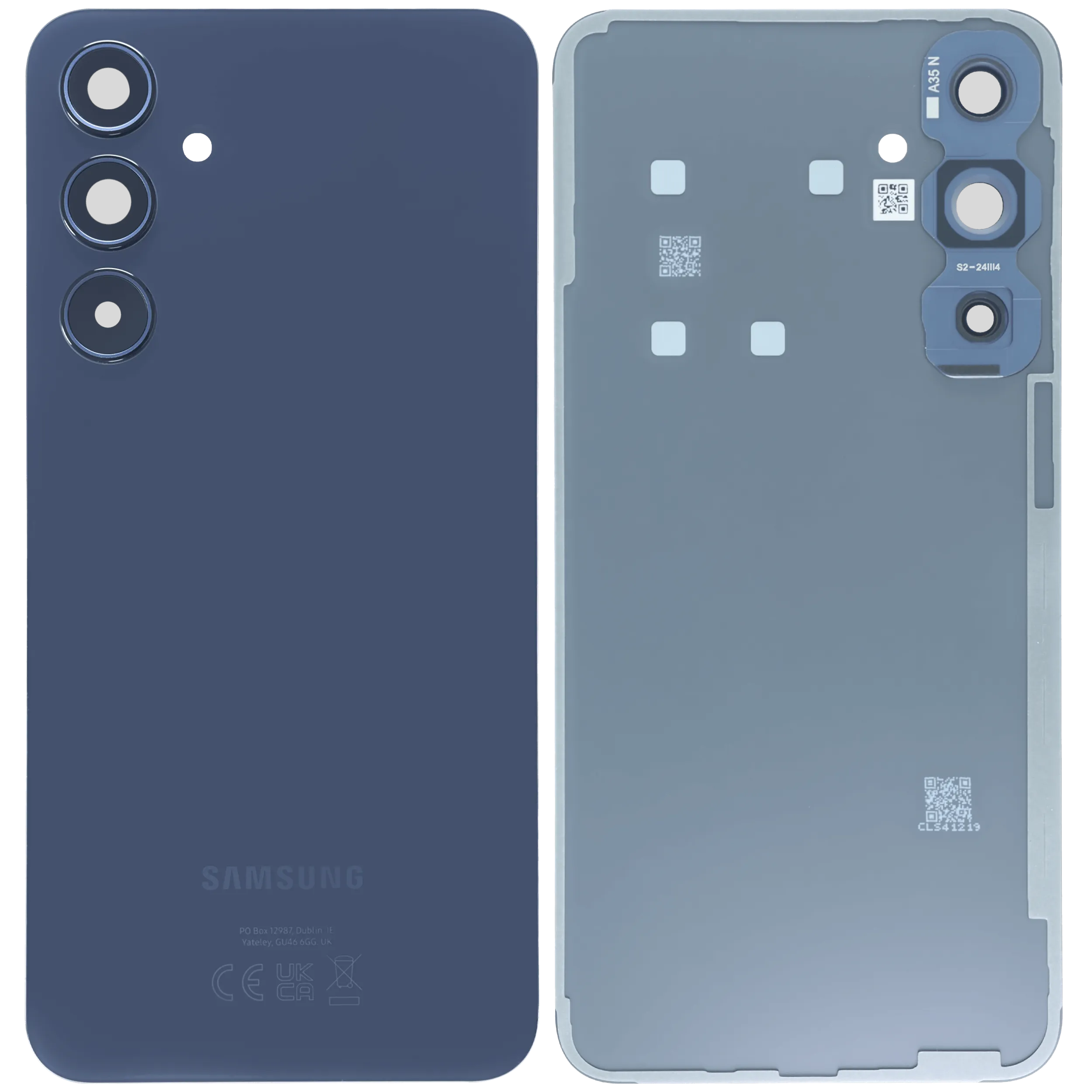 Backcover mit Camera Lens für Samsung Galaxy A35 5G (A356) (Service Pack) (Schwarz)