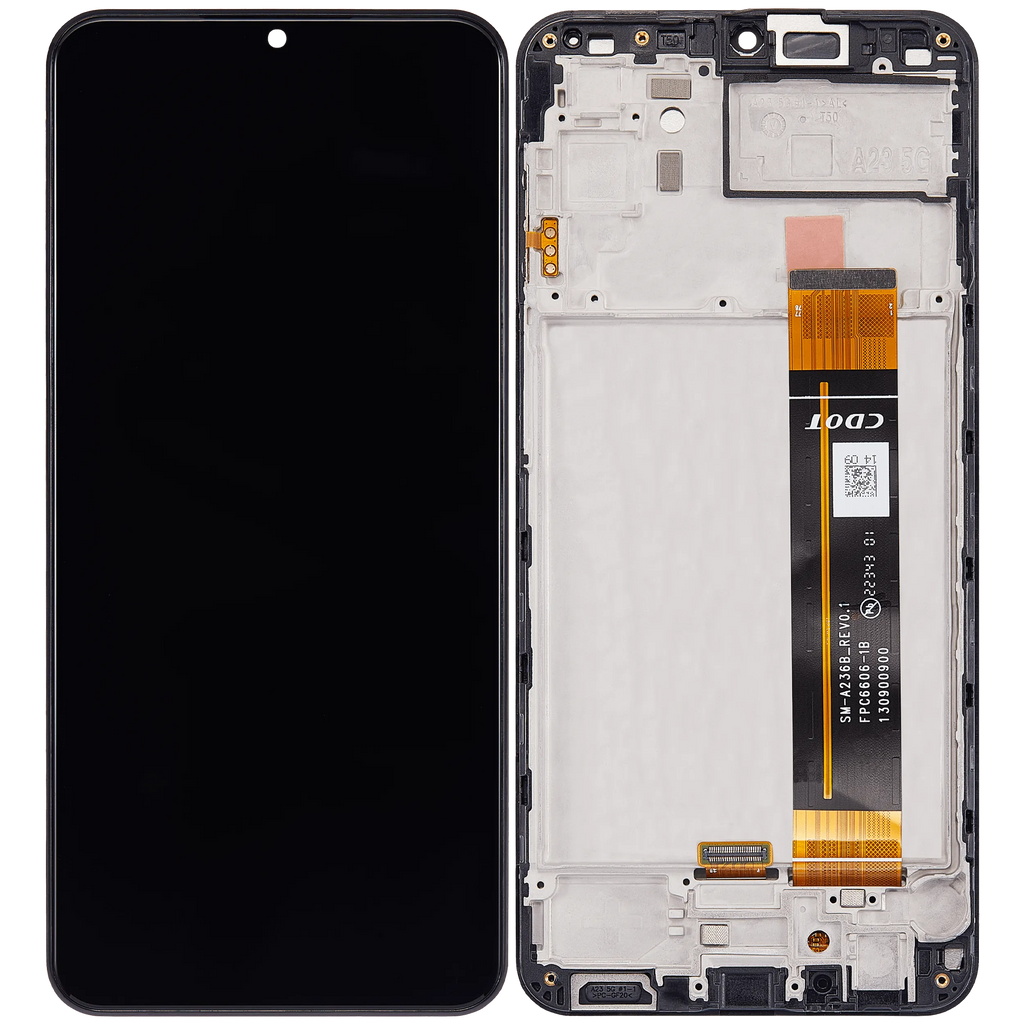 LCD-Display mit Rahmen für Samsung Galaxy A23 5G (A236U/B / 2022) (North American U/B Version) (Aftermarket Plus) (Alle Farben)