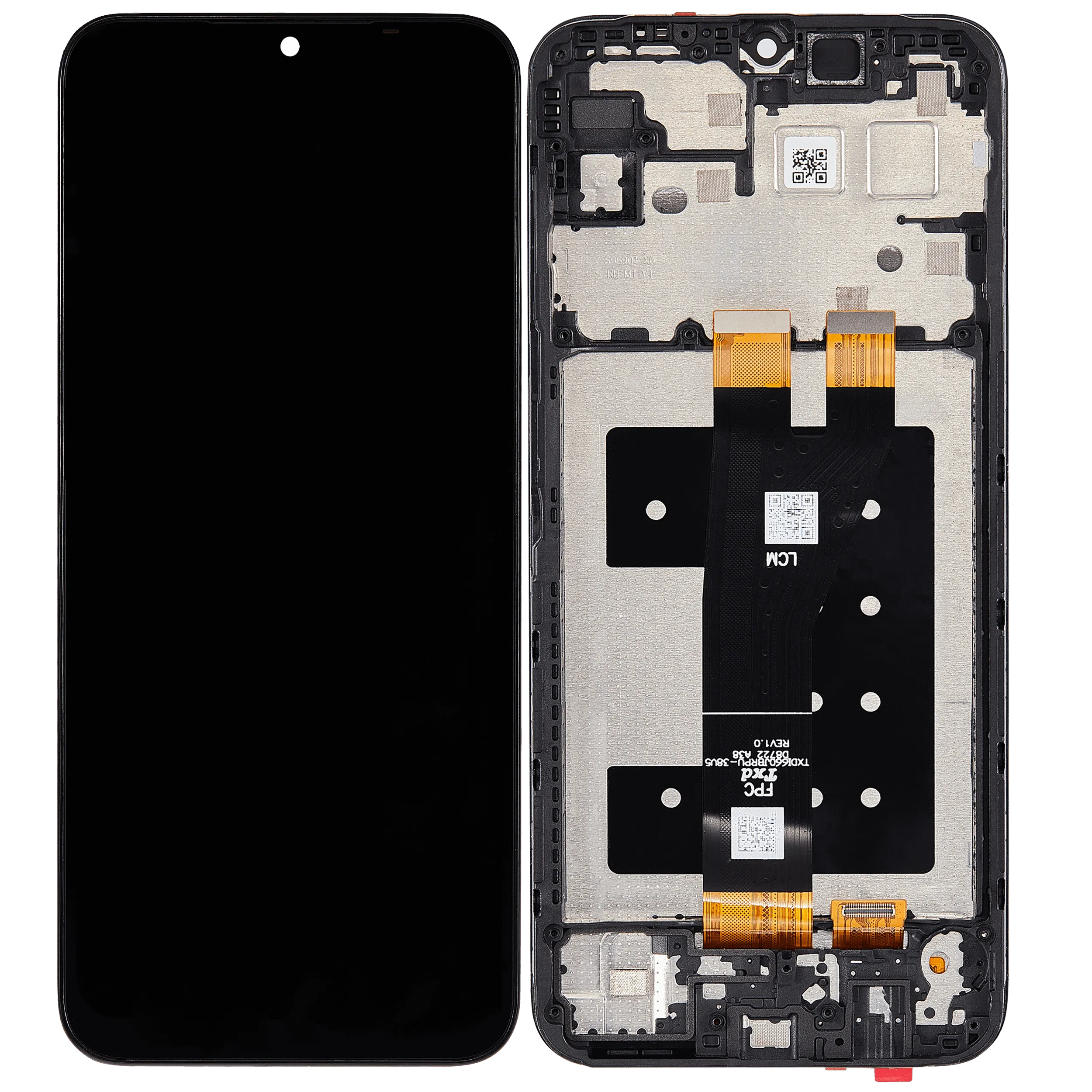 LCD-Display mit Rahmen für Samsung Galaxy A14 5G (A146U / A146P / A146V / A146W / 2023) (US-Version) (Aftermarket Plus) (Alle Farben)