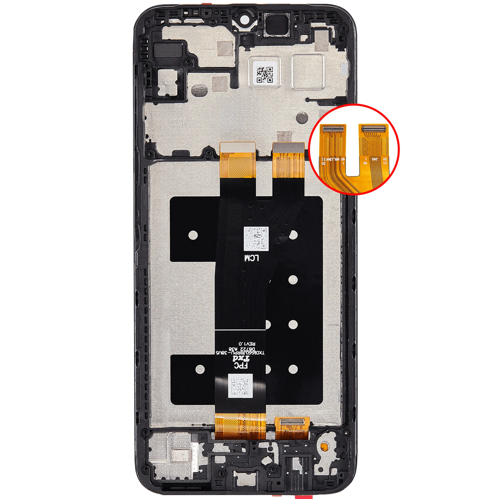 LCD-Display mit Rahmen für Samsung Galaxy A14 5G (A146U / A146P / A146V / A146W / 2023) (US-Version) (Aftermarket Plus) (Alle Farben)