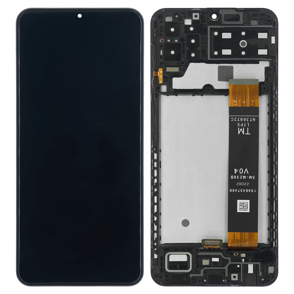 LCD-Display mit Rahmen für Samsung Galaxy A13 4G (A135 / 2022) / A13s (A137 / 2022) (Aftermarket Plus) (Alle Farben)