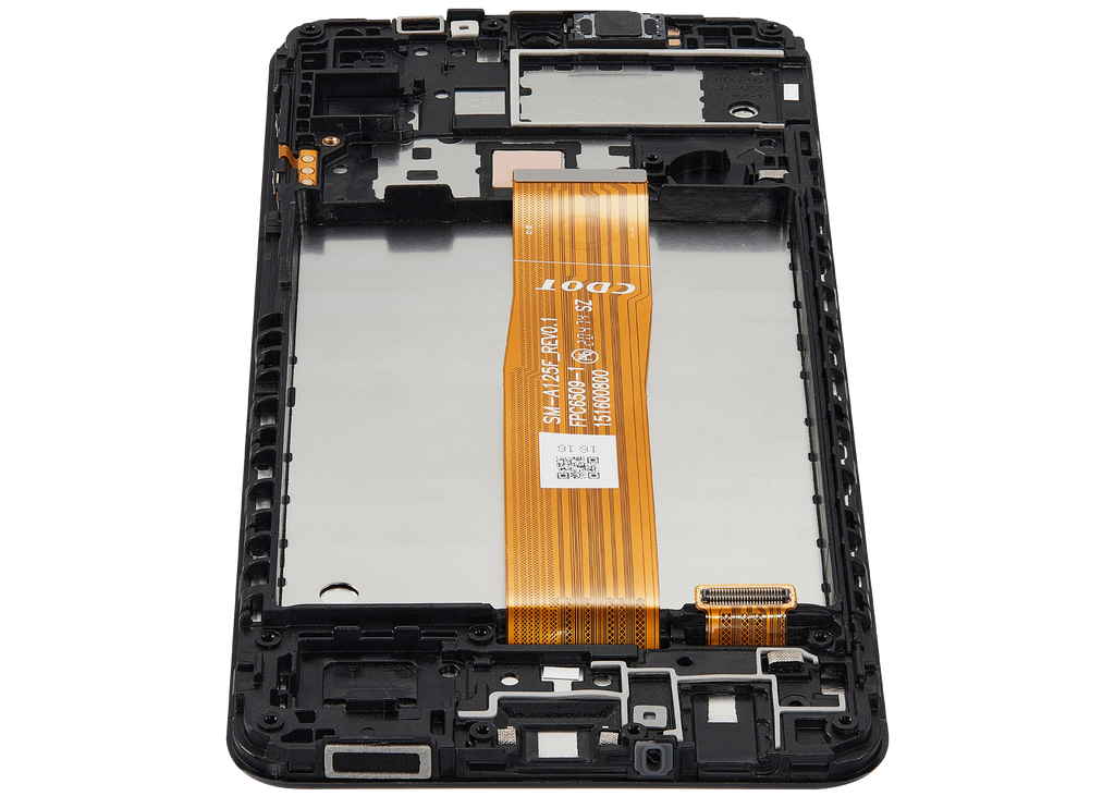LCD-Display mit Rahmen für Samsung Galaxy A12 (A125 / 2020) (Aftermarket Plus) (Alle Farben)
