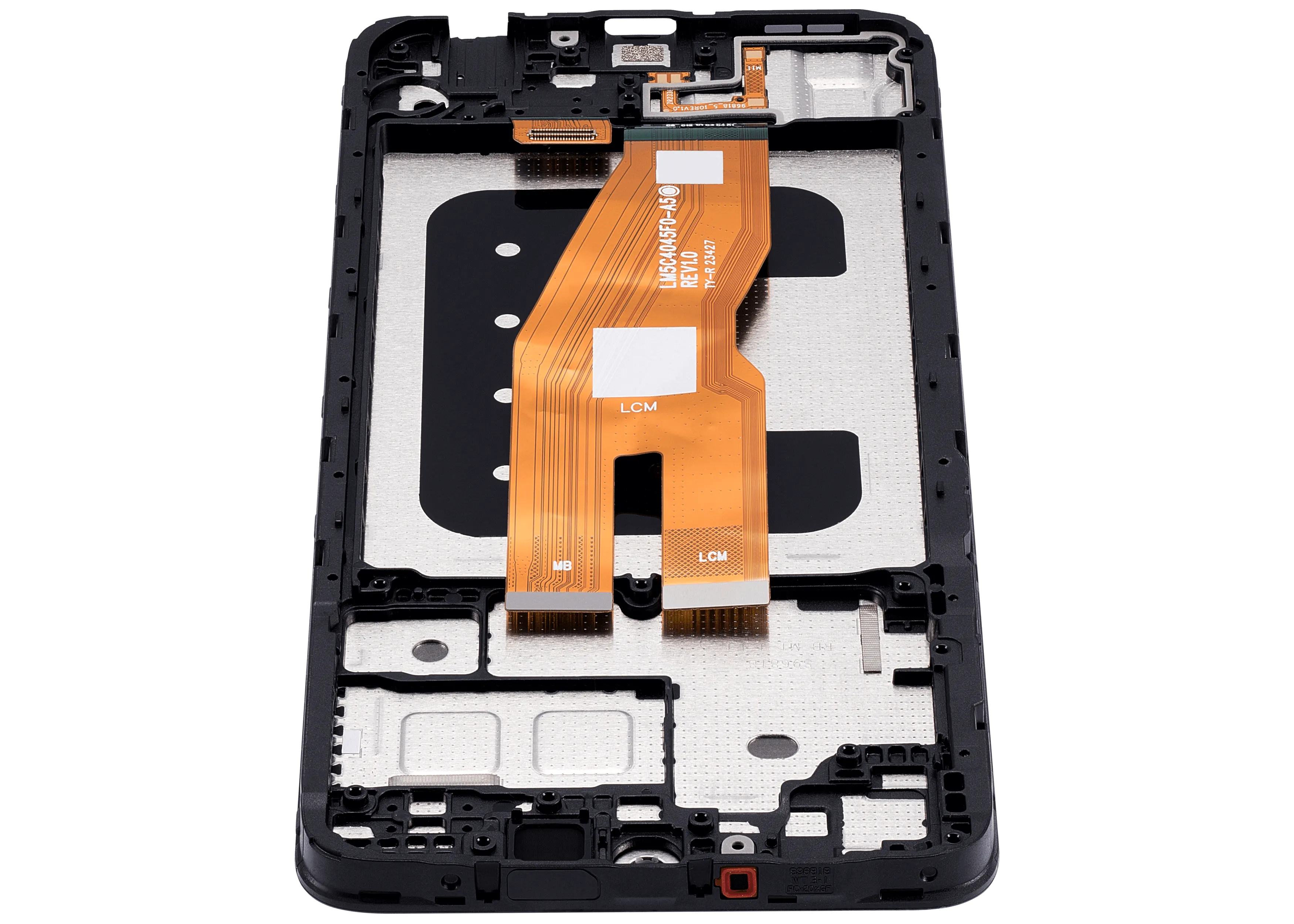 LCD-Display mit Rahmen für Samsung Galaxy A05 (A055 / 2023) (Aftermarket Plus) (Alle Farben)